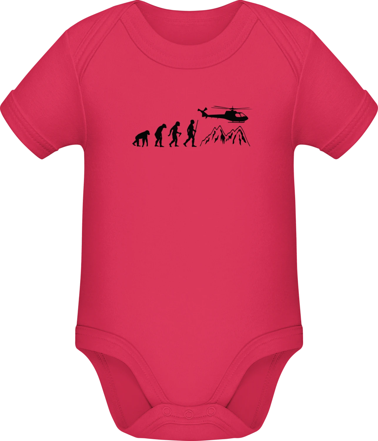 Mountain Rescue Evolution - Sorbet Sonar SSL organic babybodsuit - Front