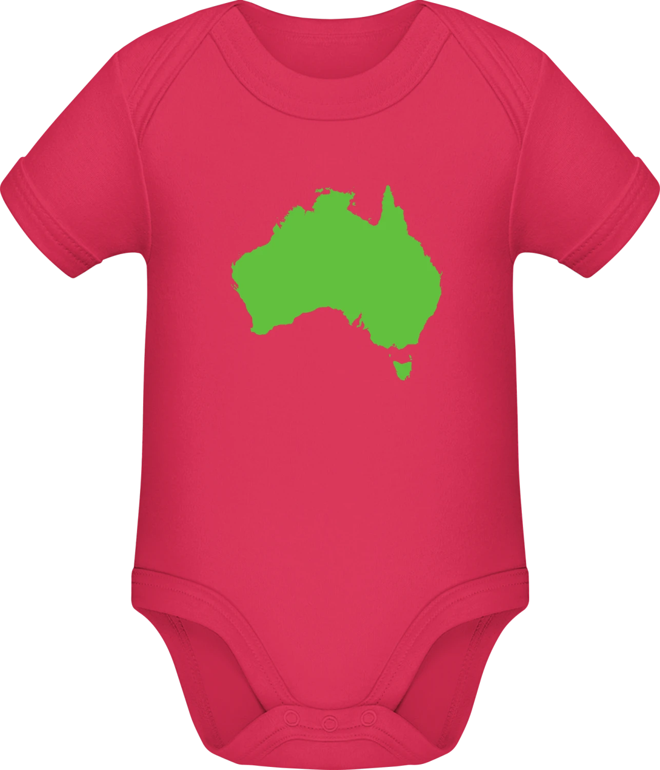 Australia Map - Sorbet Sonar SSL organic babybodsuit - Front