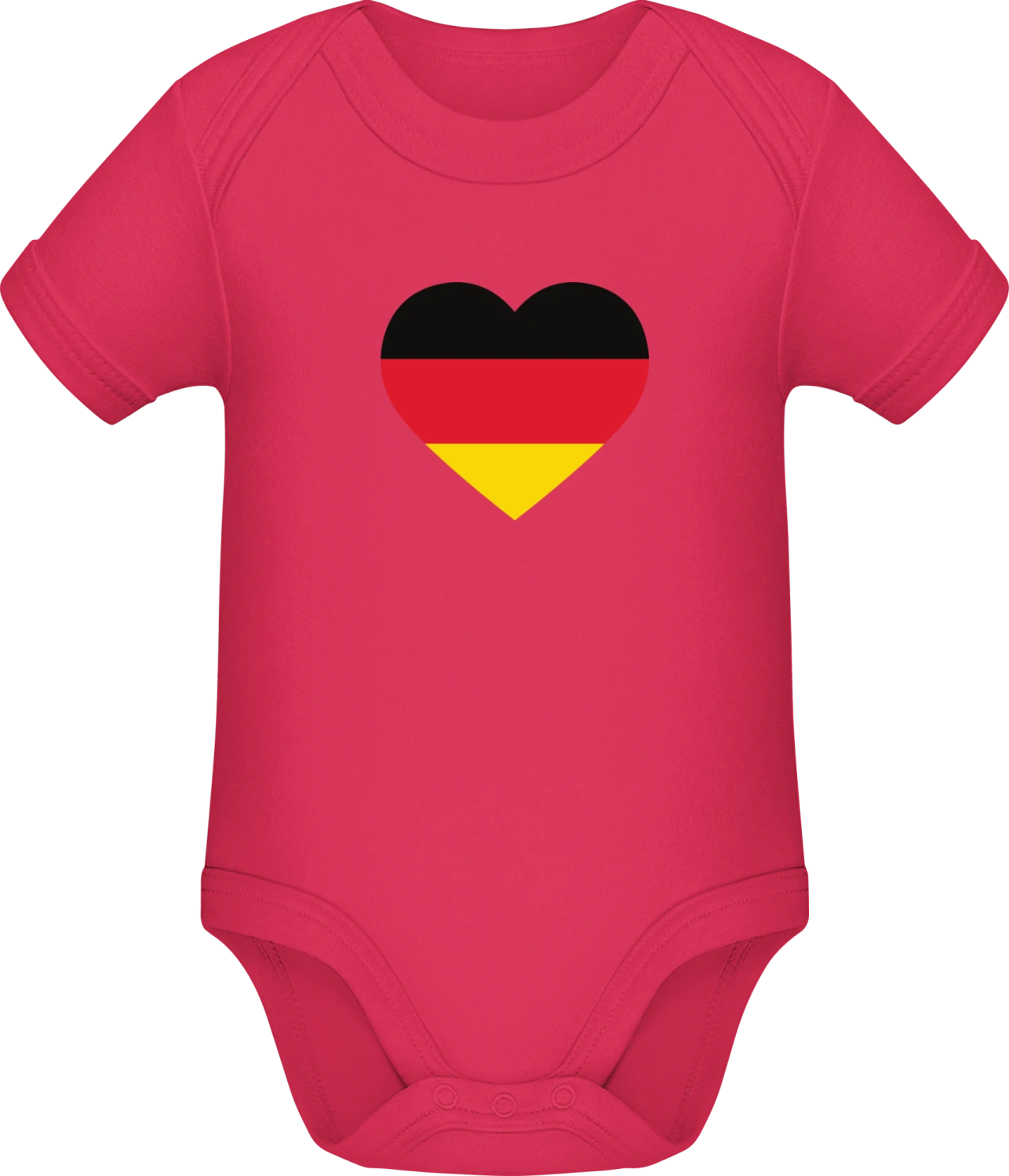 Deutschland Herz - Sorbet Sonar SSL organic babybodsuit - Front