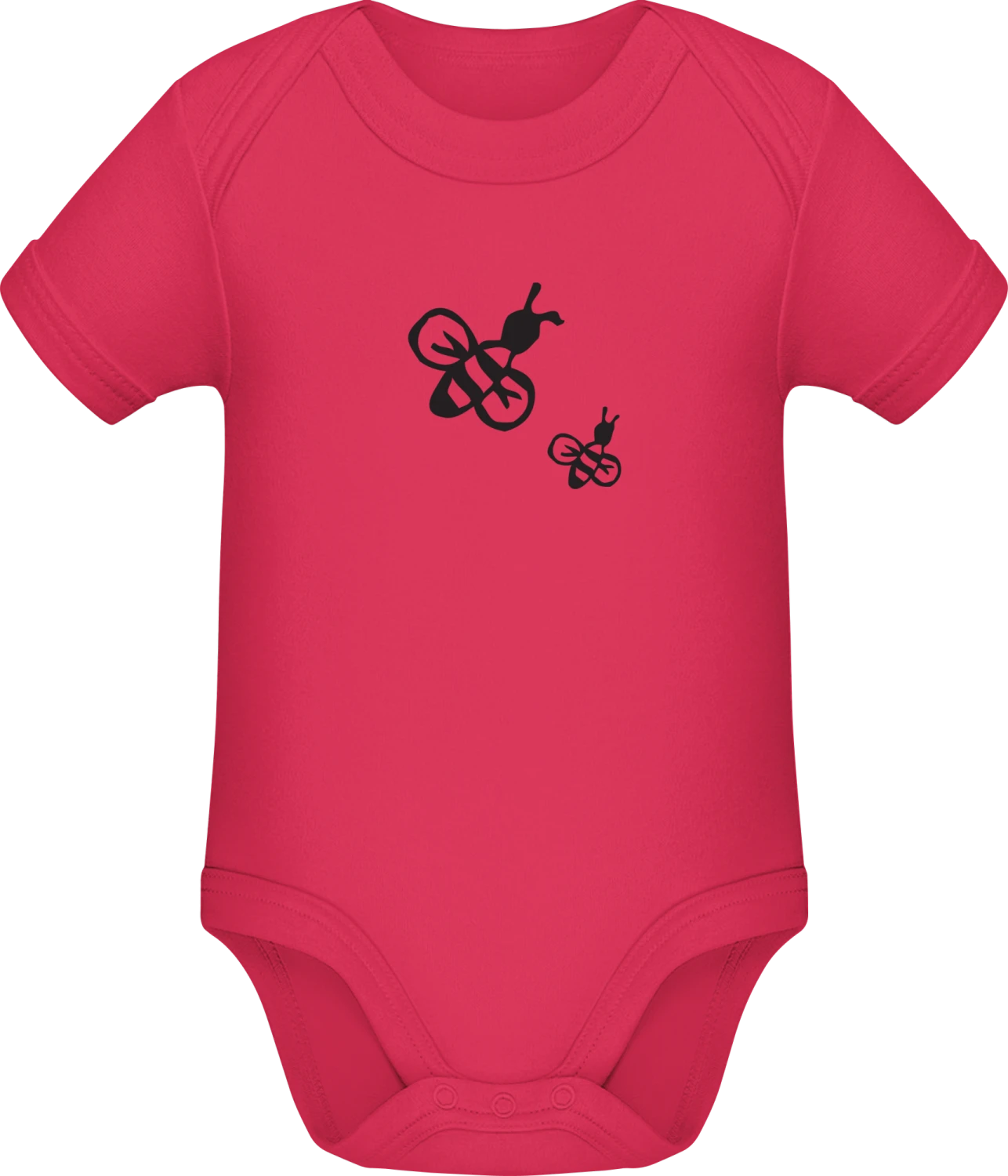 Mom and Child Bee - Sorbet Sonar SSL organic babybodsuit - Front