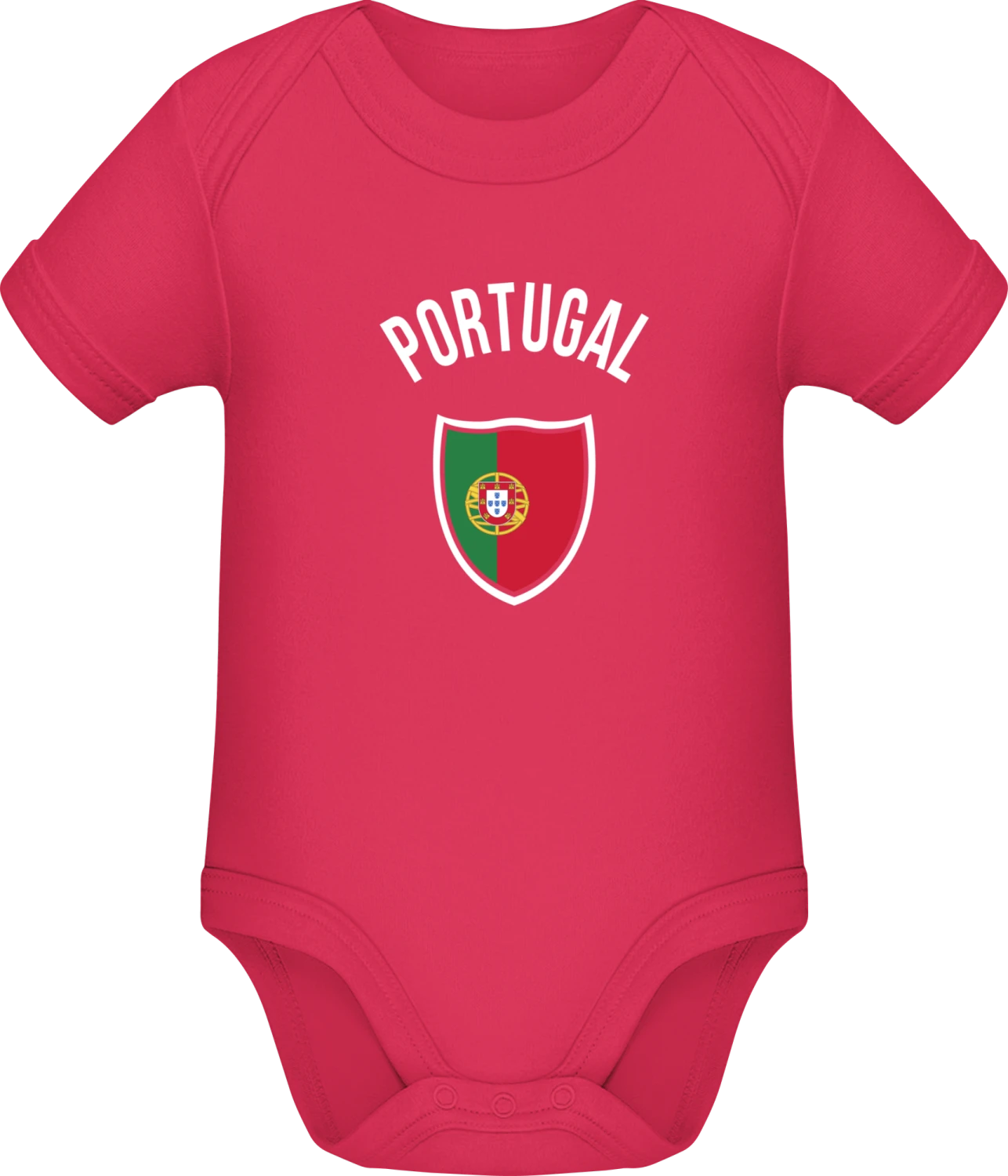 Portugal Fan - Sorbet Sonar SSL organic babybodsuit - Front