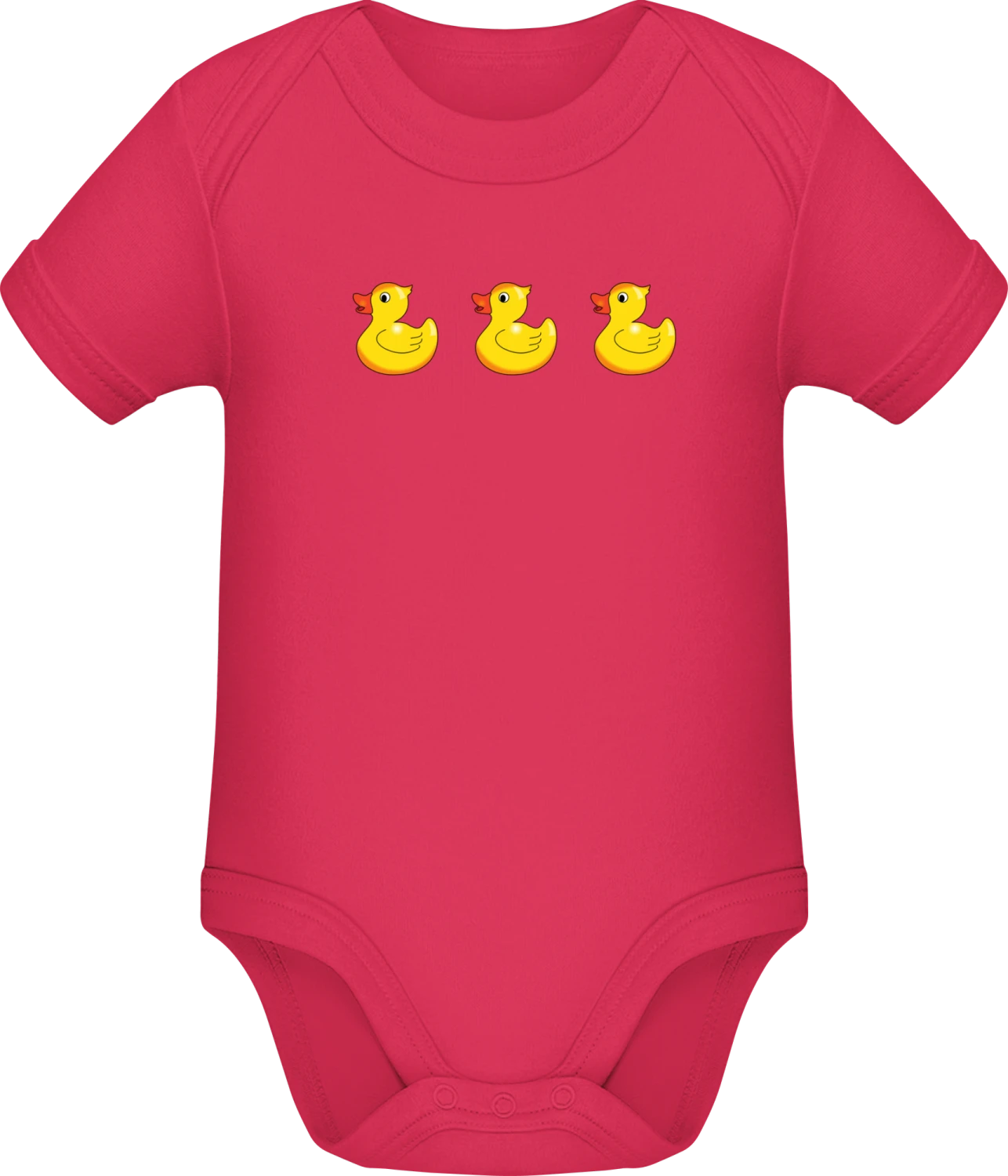 Ducks - Sorbet Sonar SSL organic babybodsuit - Front