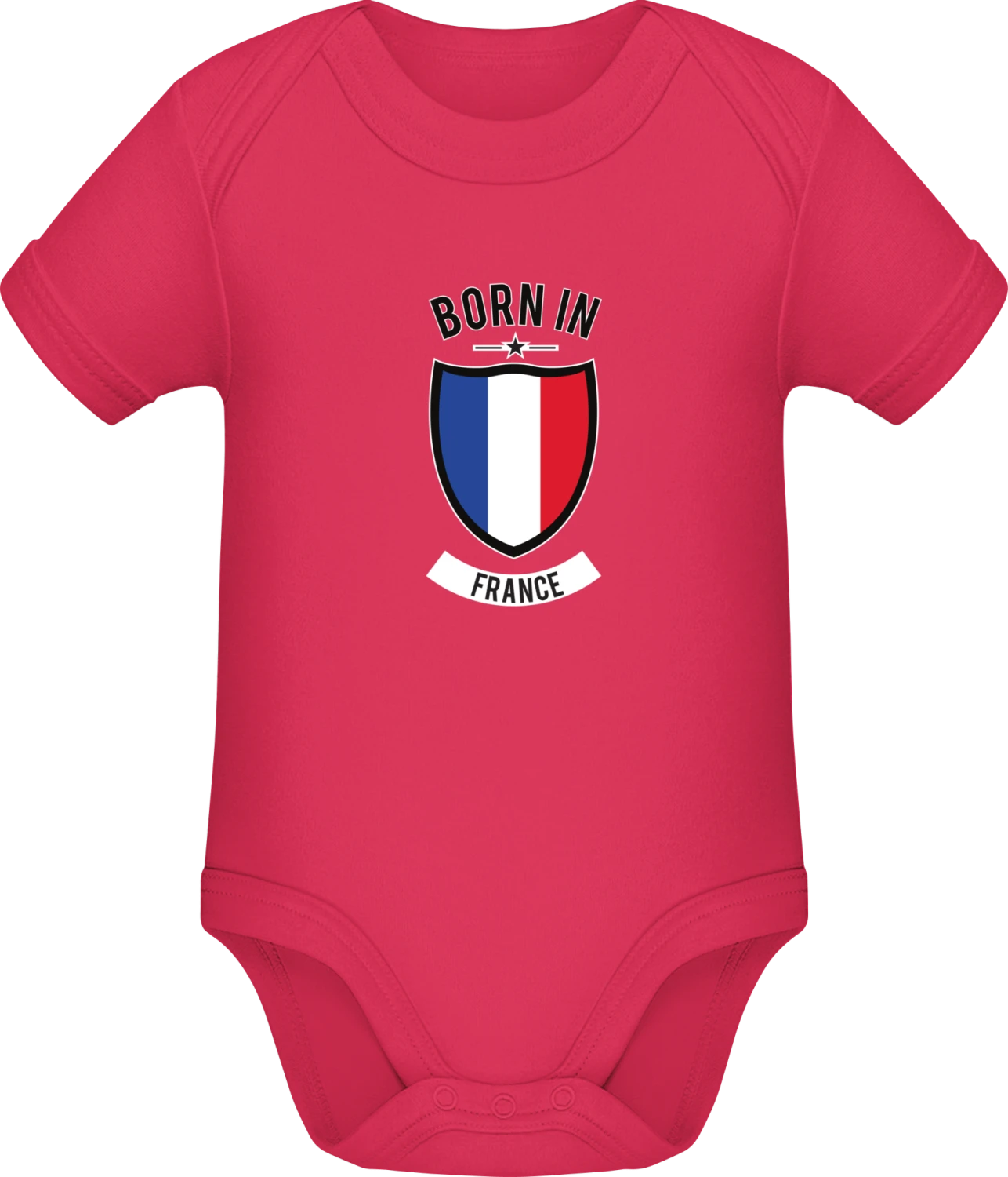 Born in France - Sorbet Sonar SSL organic babybodsuit - Front