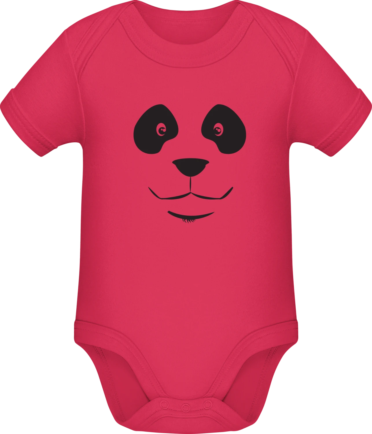 Panda Face - Sorbet Sonar SSL organic babybodsuit - Front