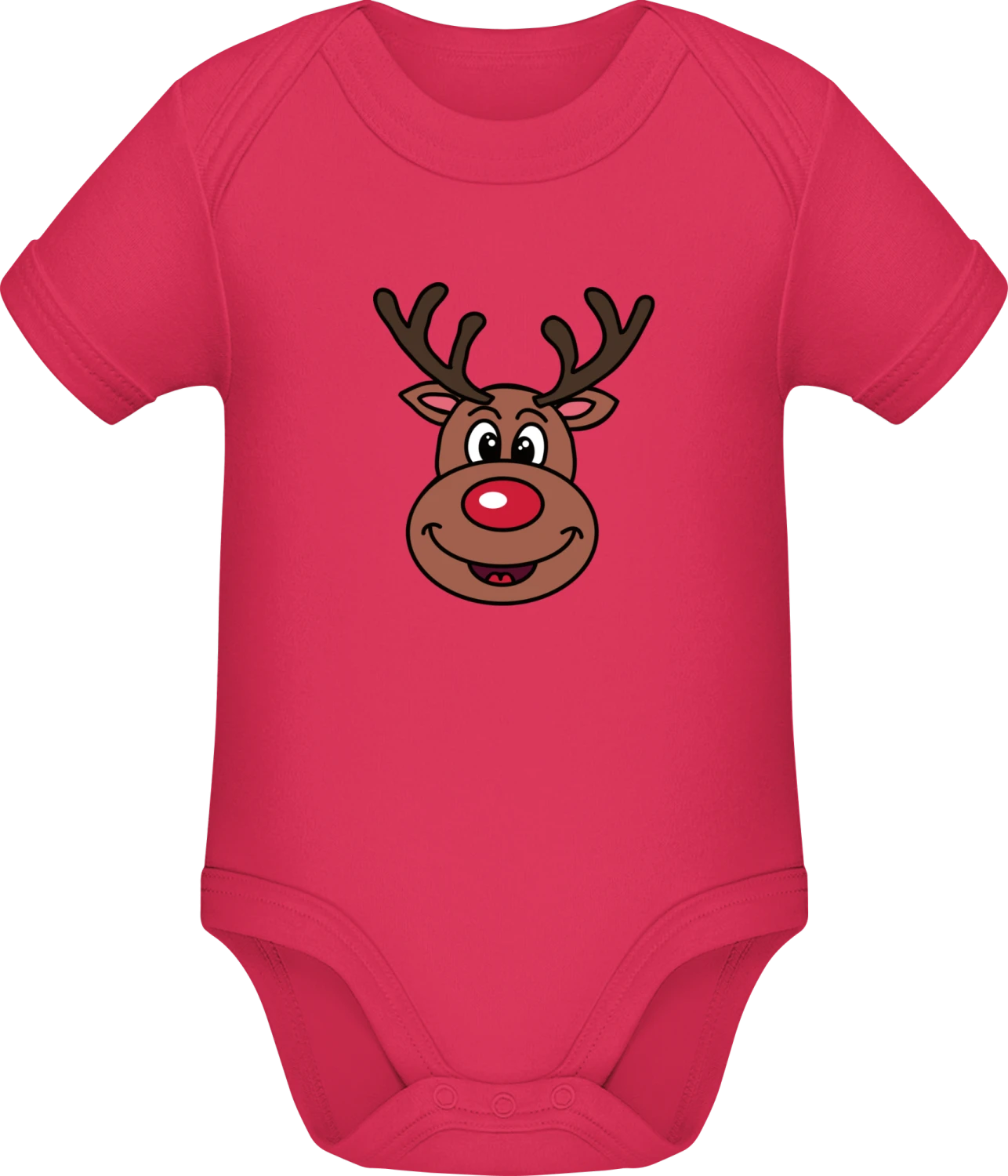 Rudolph The Red Nose Reindeer - Sorbet Sonar SSL organic babybodsuit - Front