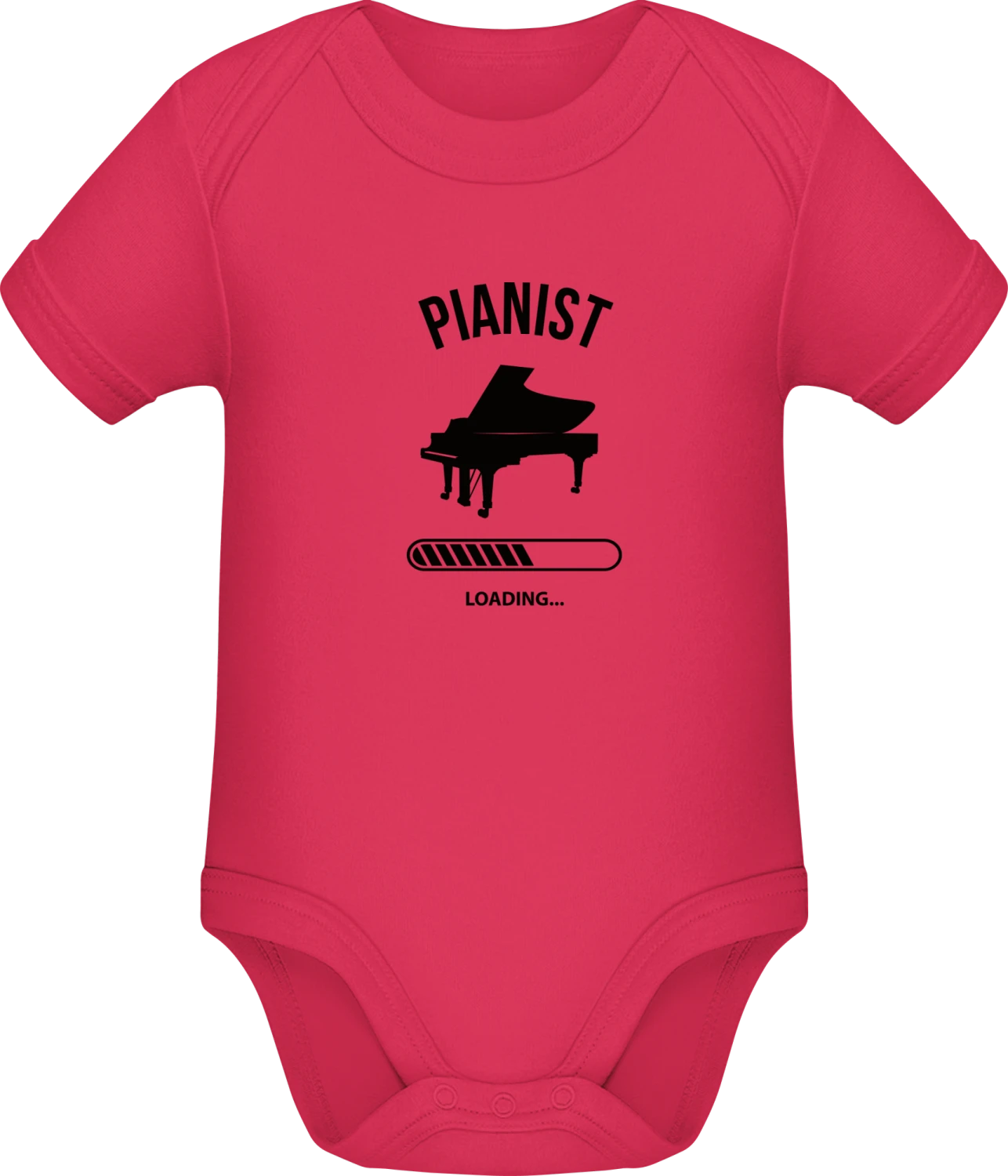 Pianist Loading - Sorbet Sonar SSL organic babybodsuit - Front