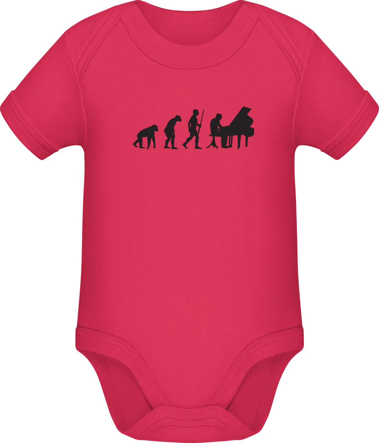 Pianist Evolution - Sorbet Sonar SSL organic babybodsuit - Front