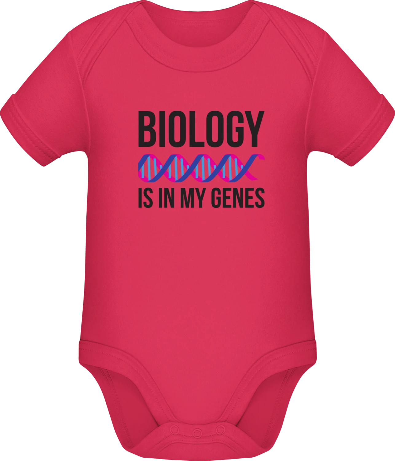 Biology Is In My Genes - Sorbet Sonar SSL organic babybodsuit - Front