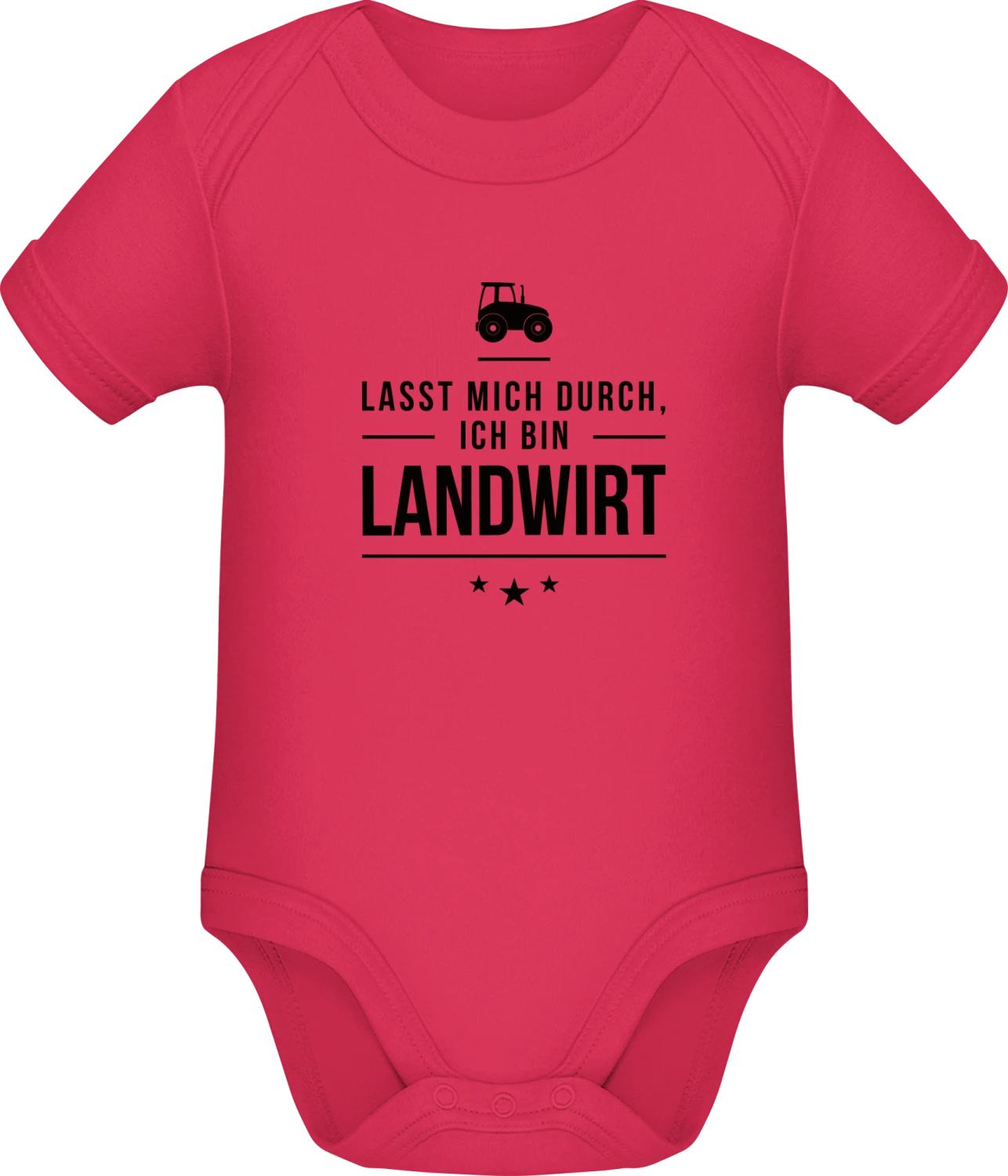 Lasst mich durch ich bin Landwirt - Sorbet Sonar SSL organic babybodsuit - Front