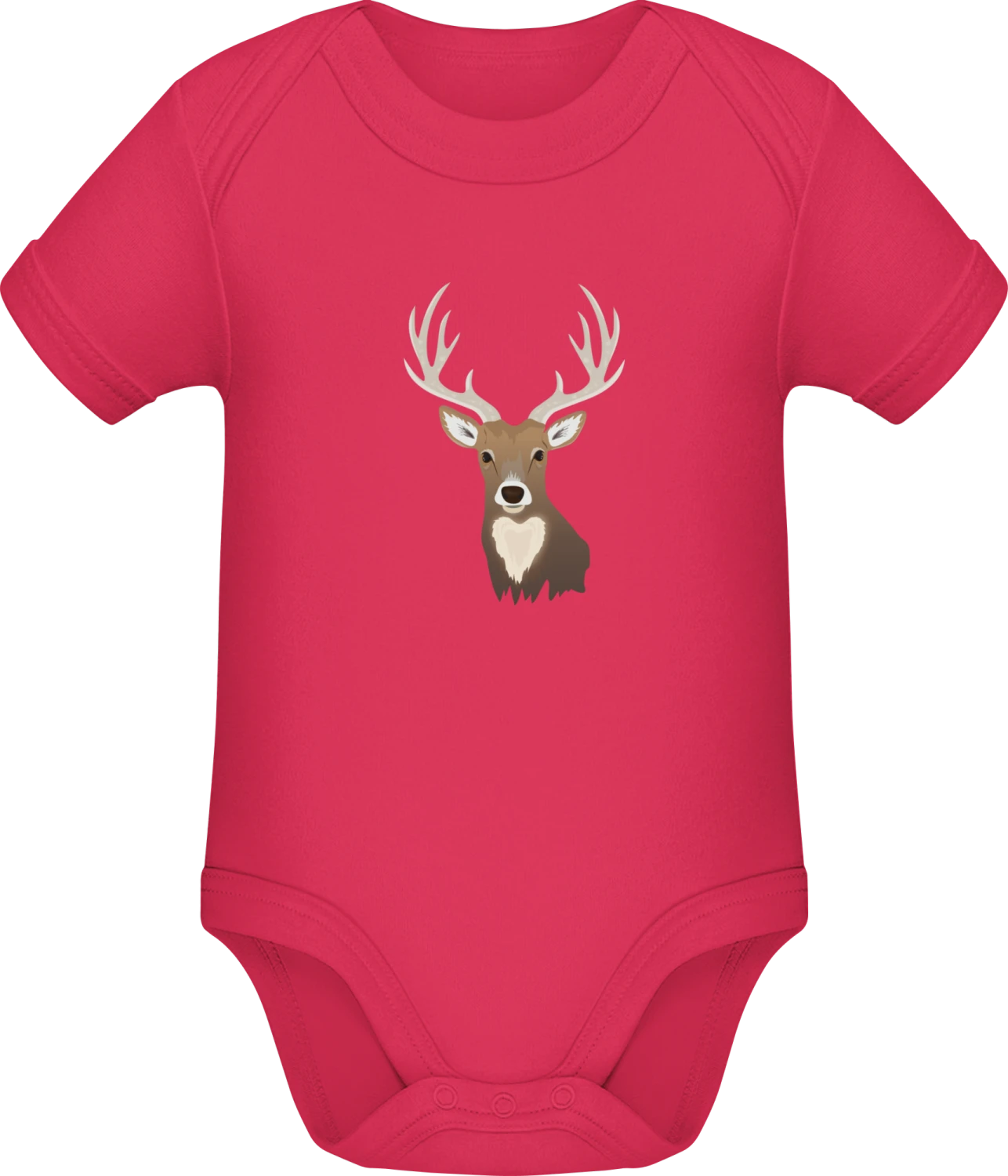 Deer Realistic - Sorbet Sonar SSL organic babybodsuit - Front