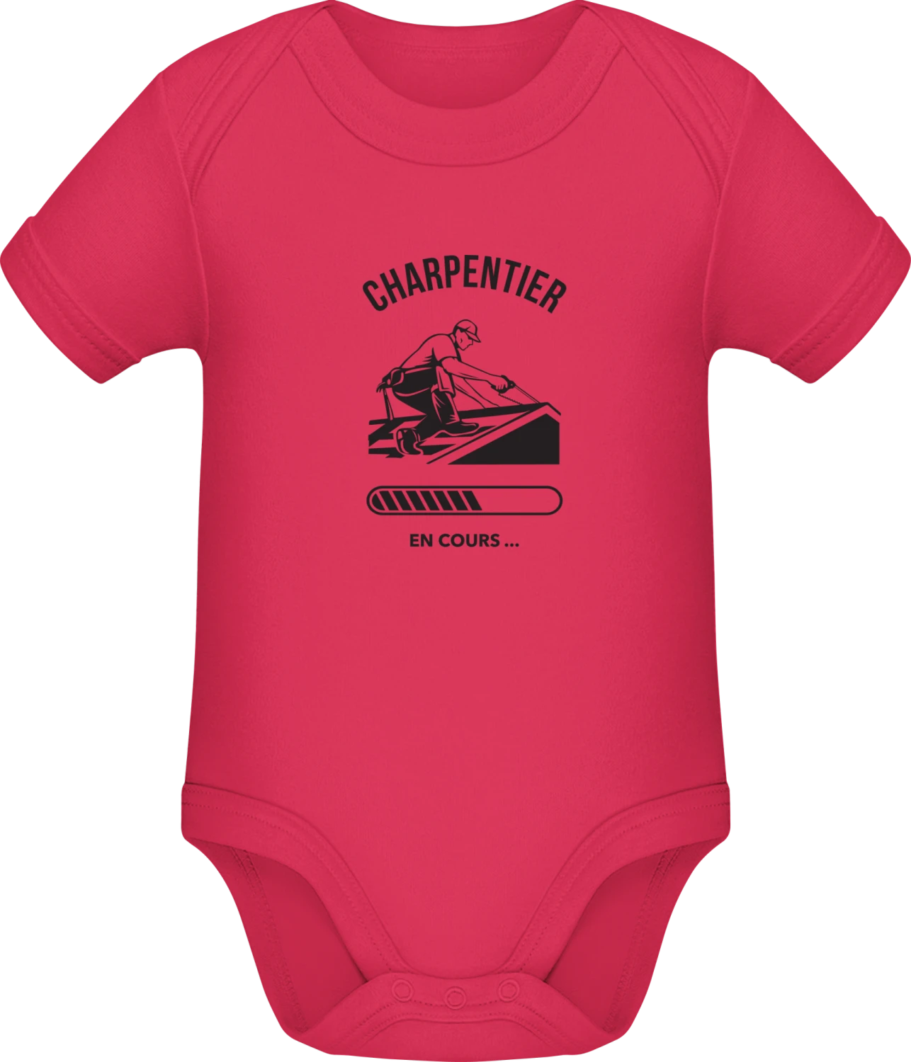 Charpentier en cours - Sorbet Sonar SSL organic babybodsuit - Front