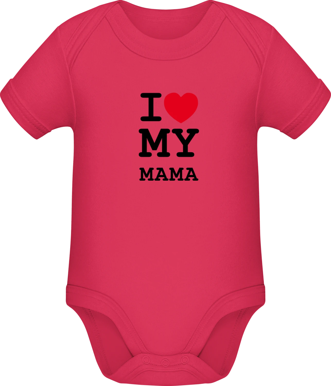 I Love My Mama - Sorbet Sonar SSL organic babybodsuit - Front