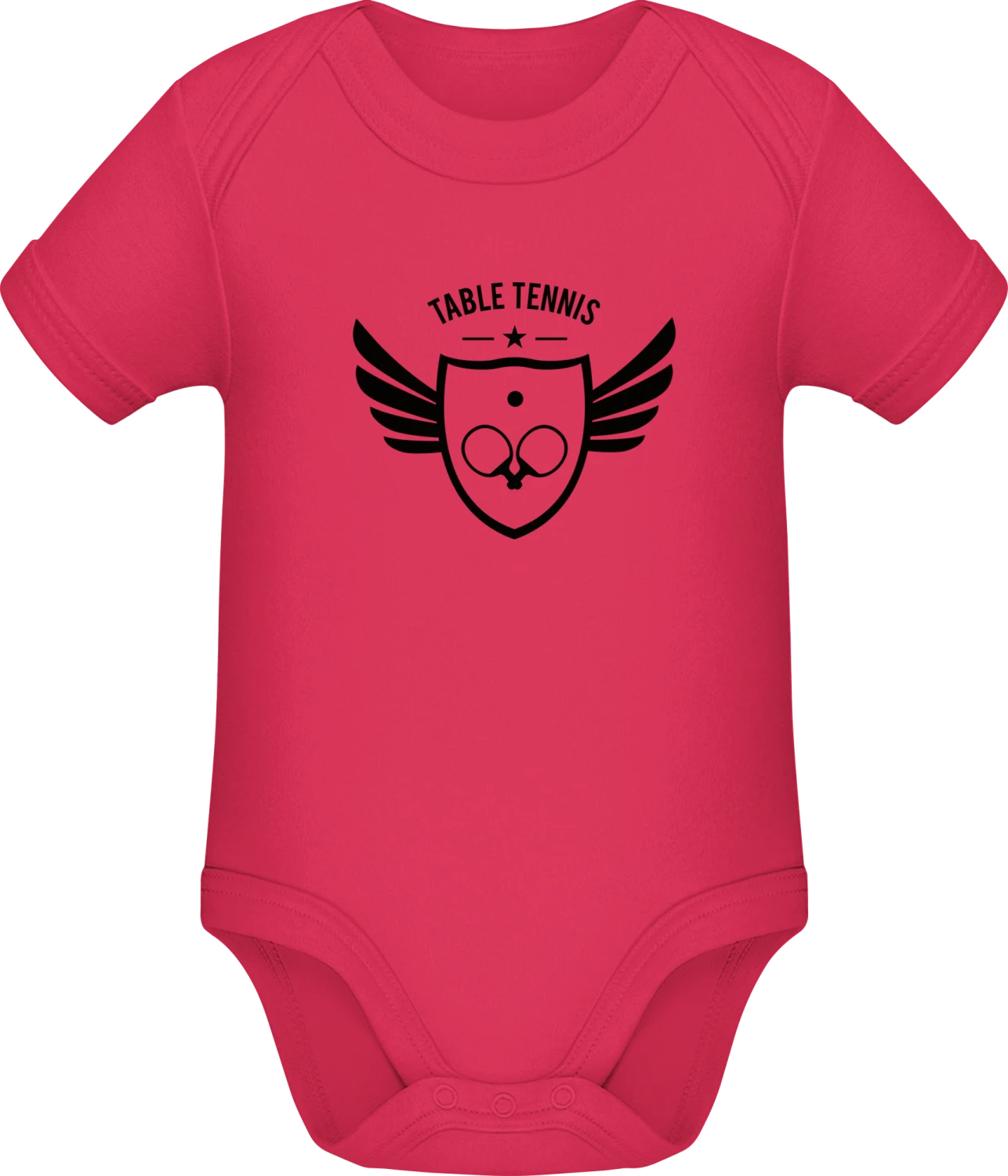 Table Tennis Winged Star - Sorbet Sonar SSL organic babybodsuit - Front