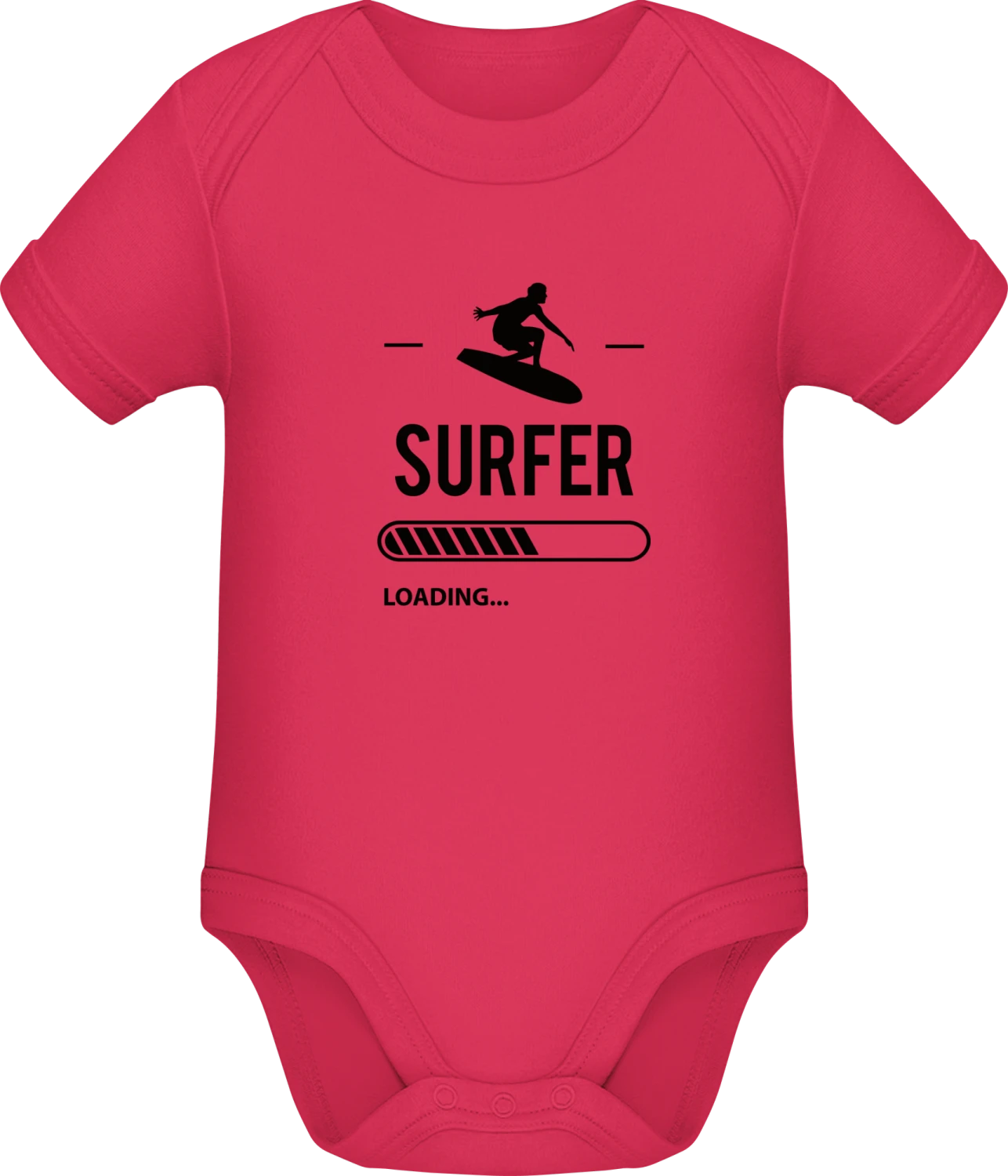 Surfer Loading - Sorbet Sonar SSL organic babybodsuit - Front