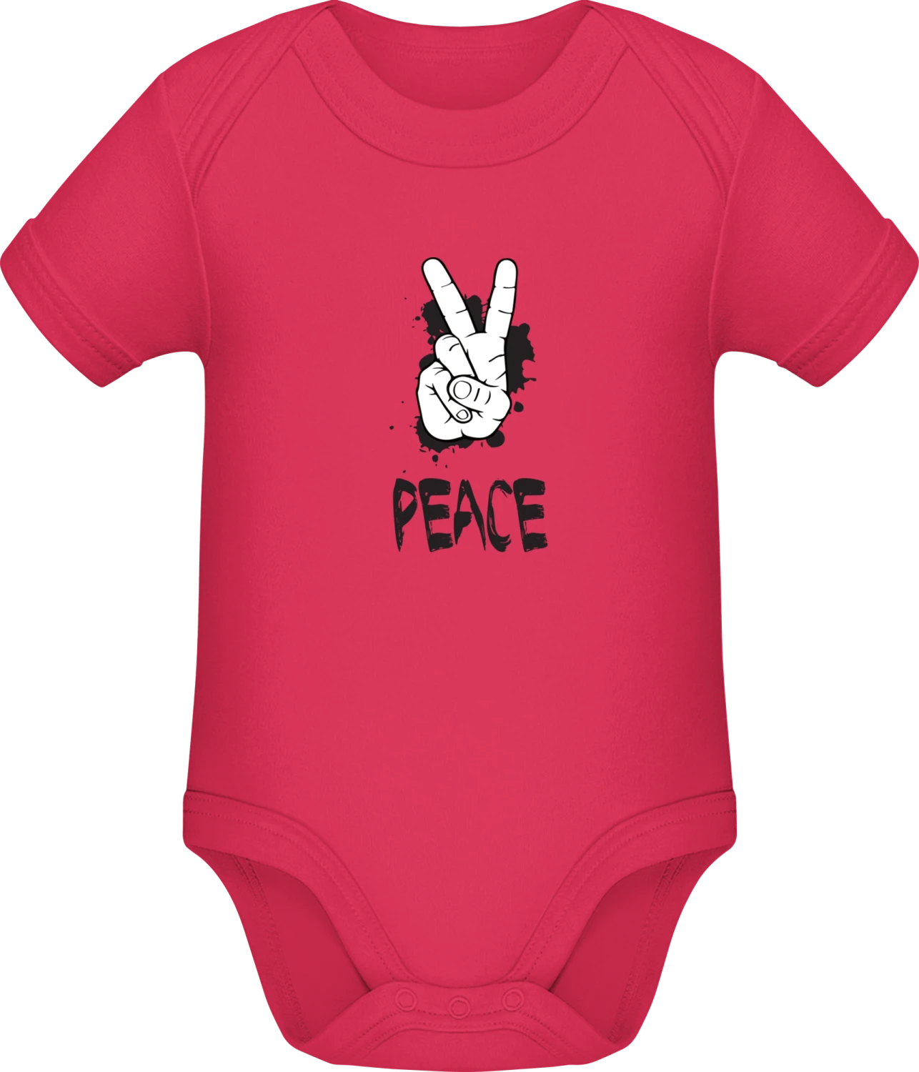 Peace Victory - Sorbet Sonar SSL organic babybodsuit - Front