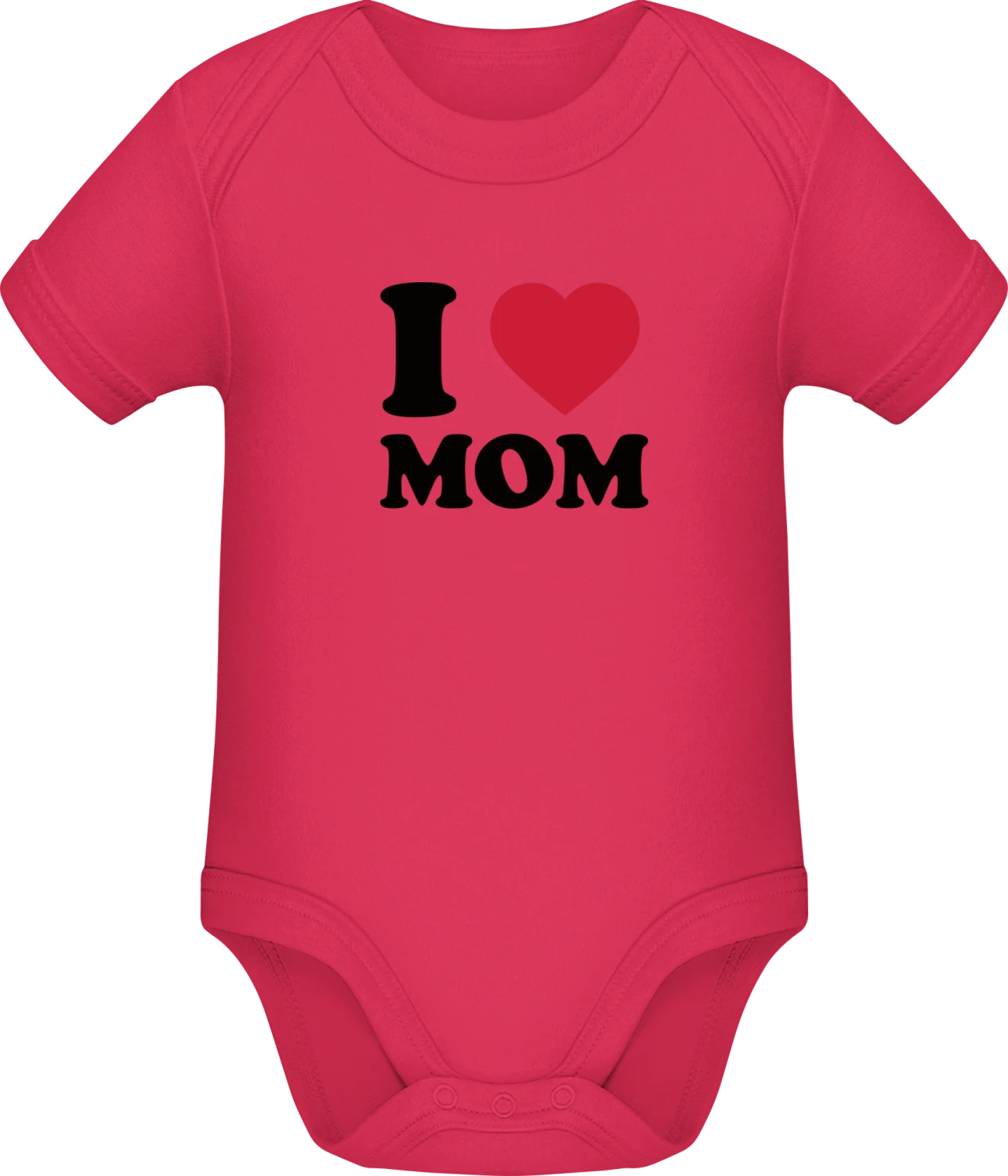 I Love Mom - Sorbet Sonar SSL organic babybodsuit - Front