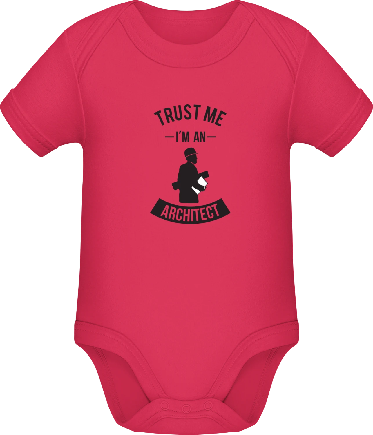 Trust Me I'm An Architect - Sorbet Sonar SSL organic babybodsuit - Front