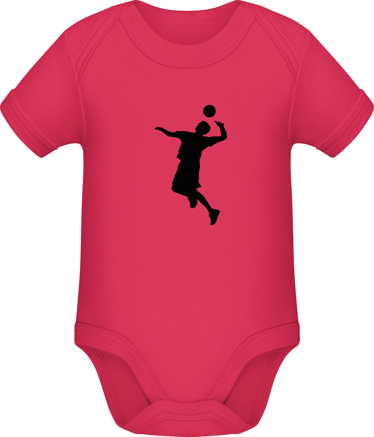 Volleyball Silhouette - Sorbet Sonar SSL organic babybodsuit - Front