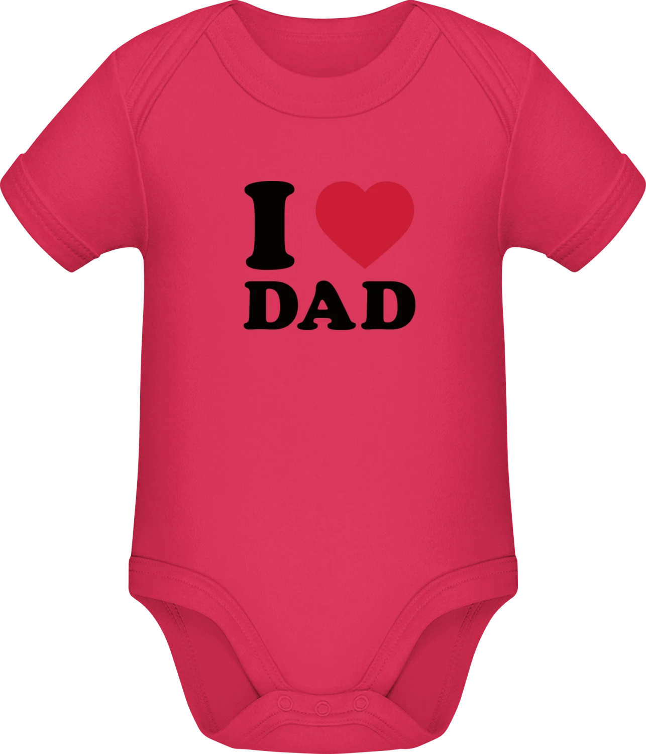 I Love Dad - Sorbet Sonar SSL organic babybodsuit - Front