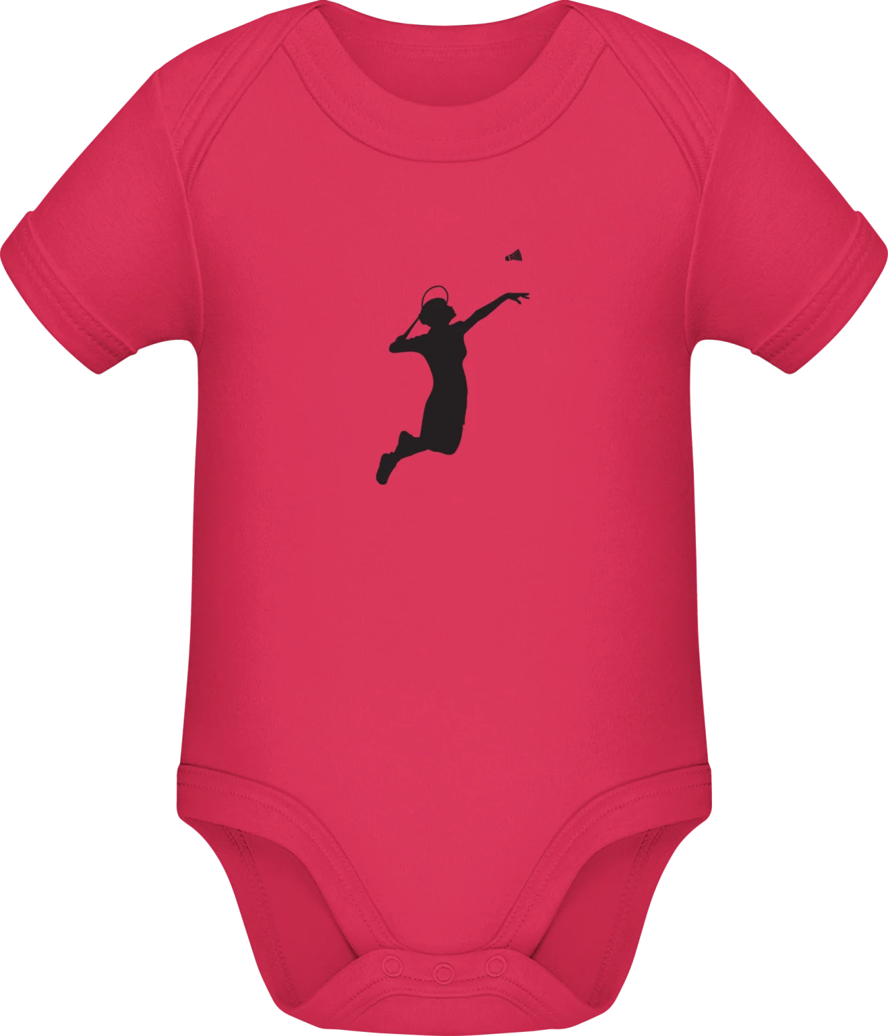 Female Badminton Player - Sorbet Sonar SSL organic babybodsuit - Front