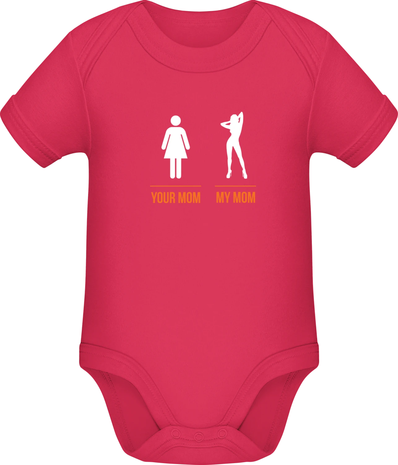 Your Mom My Mom - Sorbet Sonar SSL organic babybodsuit - Front