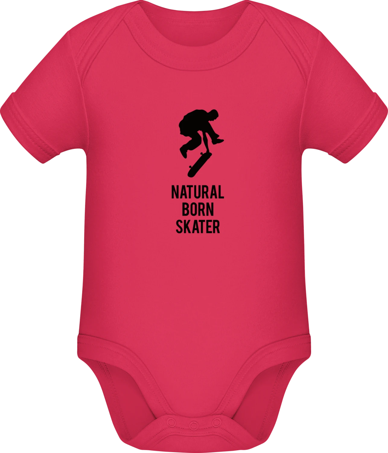 Natural Born Skater - Sorbet Sonar SSL organic babybodsuit - Front