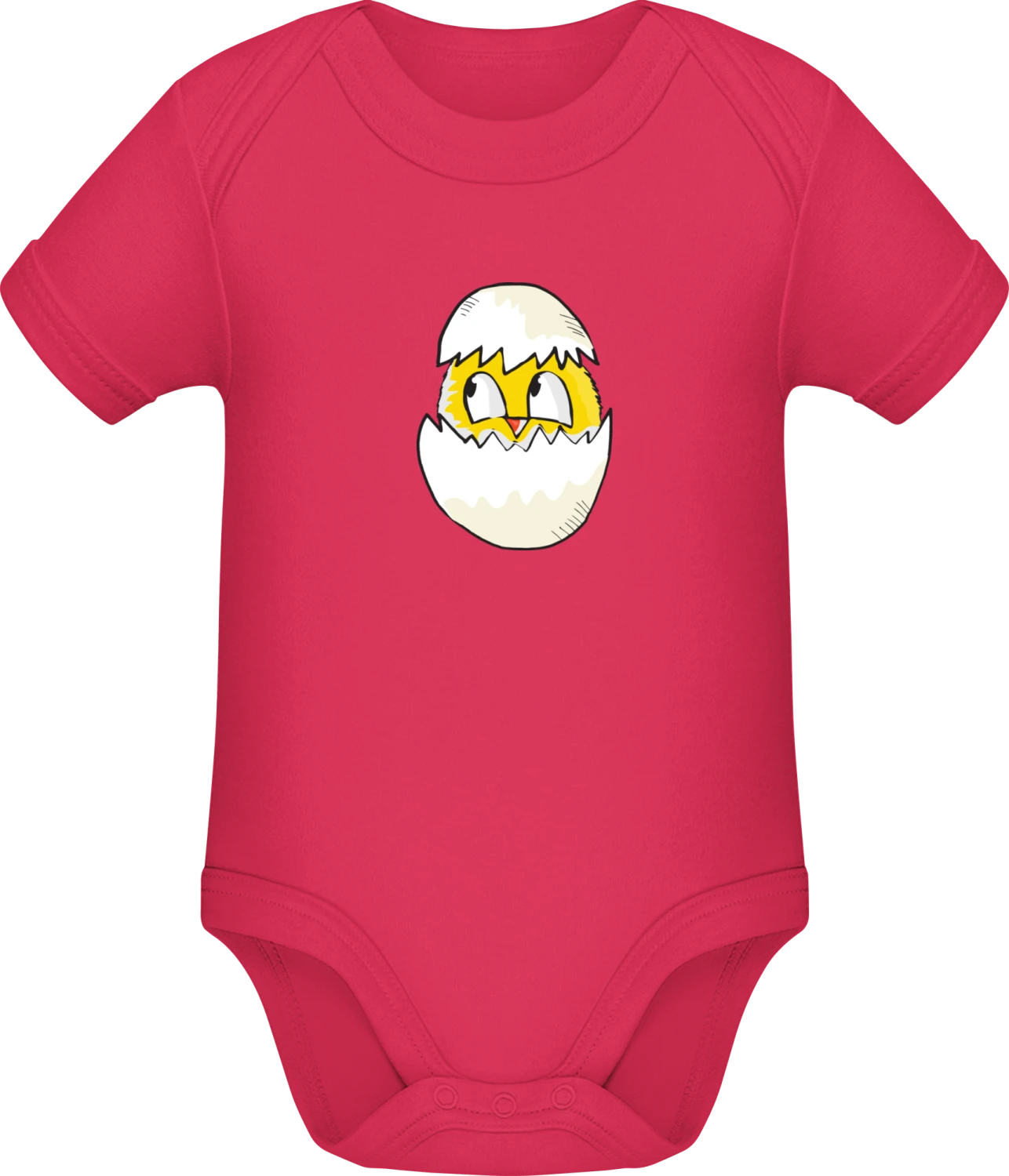 Easter Egg Illustration - Sorbet Sonar SSL organic babybodsuit - Front