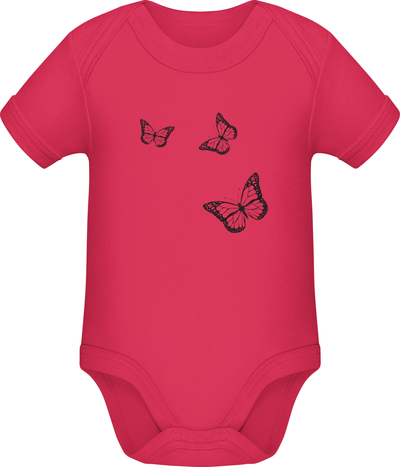 Butterflies Composition - Sorbet Sonar SSL organic babybodsuit - Front