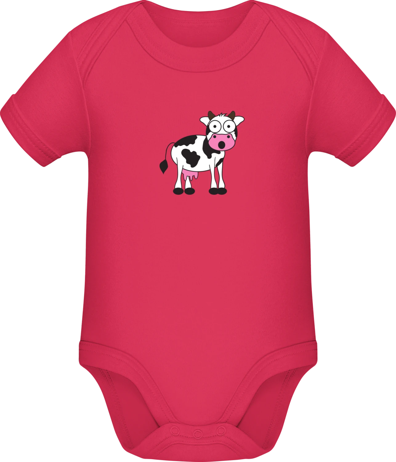 Cow Boeeee - Sorbet Sonar SSL organic babybodsuit - Front