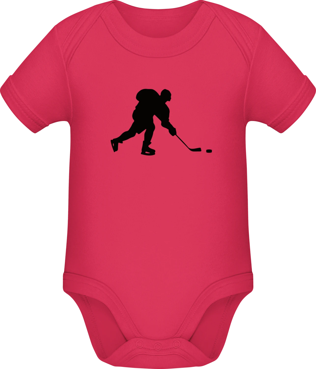 Ice Hockey Player Silhouette - Sorbet Sonar SSL organic babybodsuit - Front