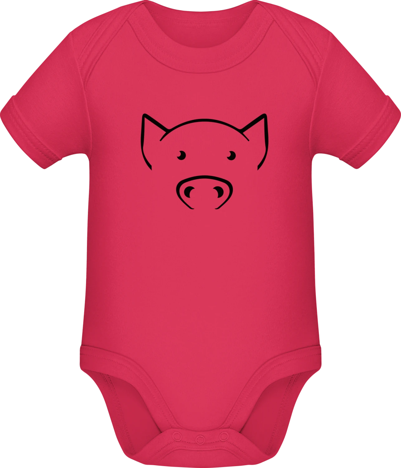 Pig Piglet - Sorbet Sonar SSL organic babybodsuit - Front