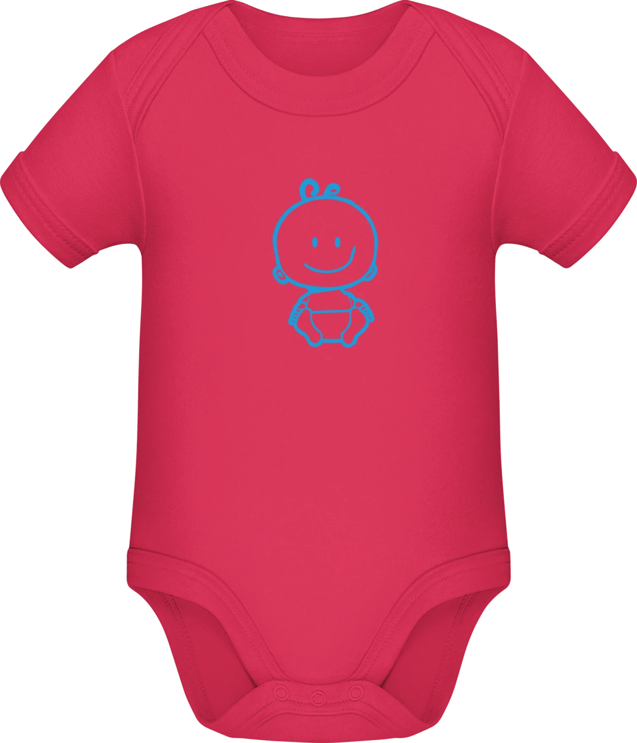 Baby Comic Icon - Sorbet Sonar SSL organic babybodsuit - Front