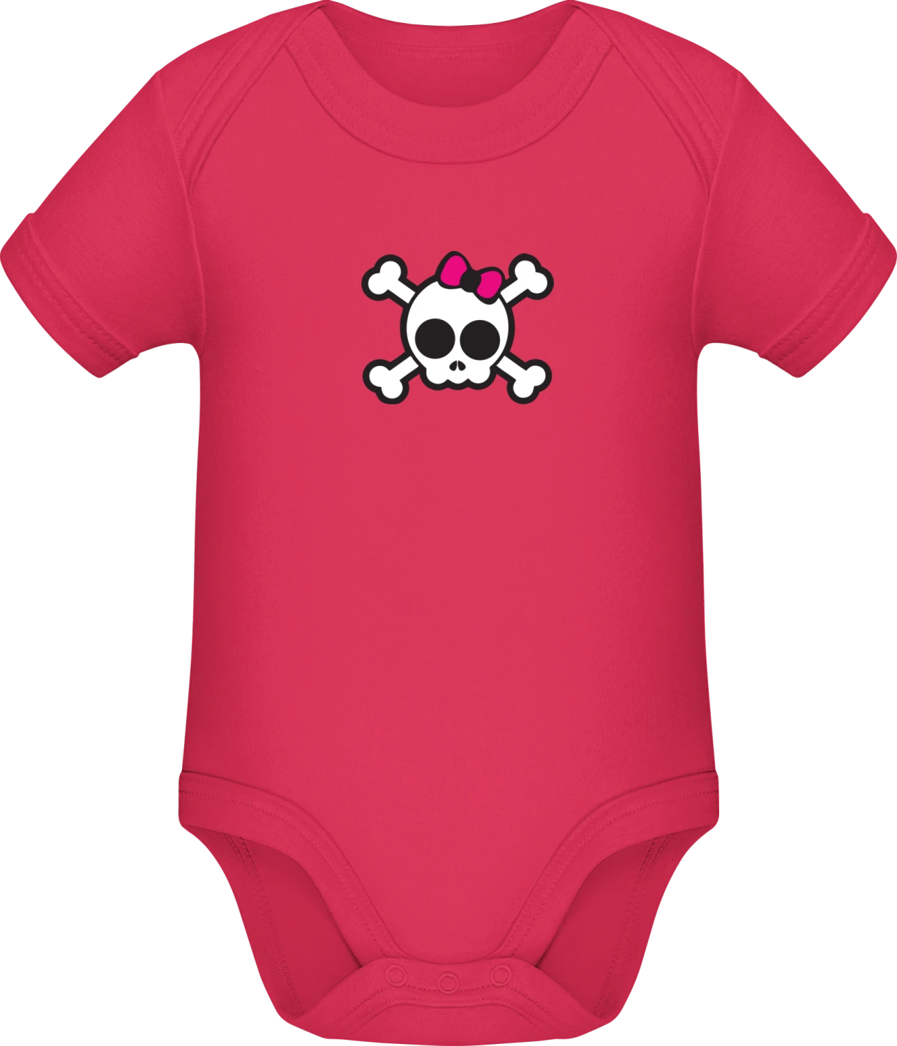 Baby Skull And Crossbones - Sorbet Sonar SSL organic babybodsuit - Front