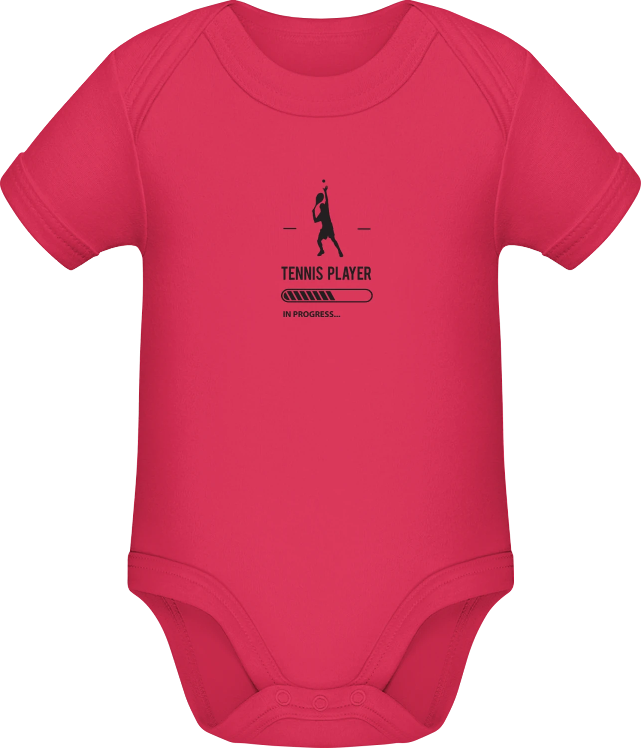 Tennis Player in Progress - Sorbet Sonar SSL organic babybodsuit - Front