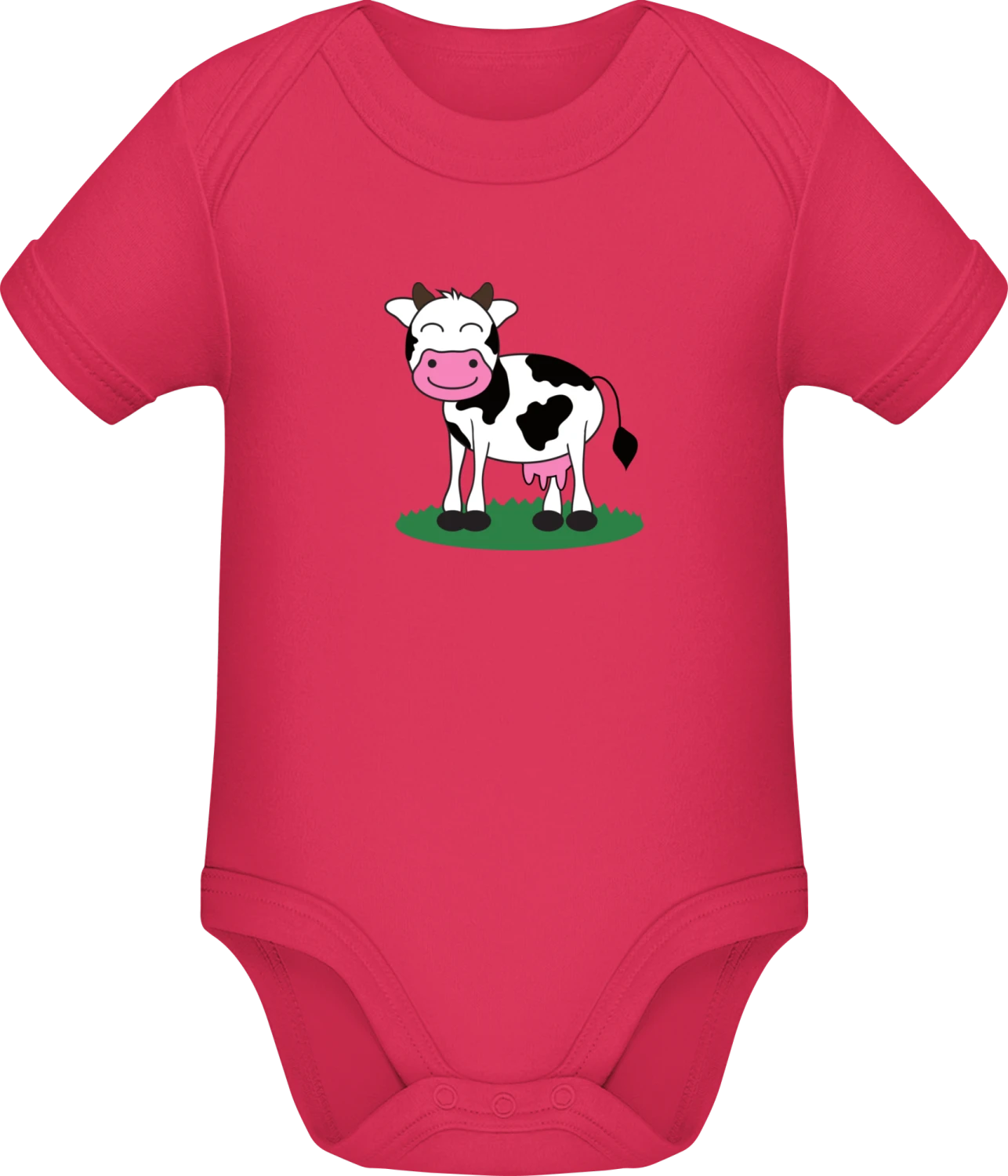 Cute Cow - Sorbet Sonar SSL organic babybodsuit - Front