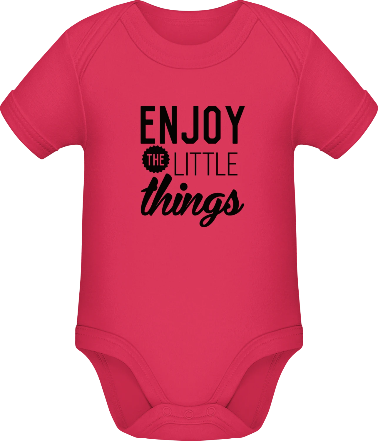 Enjoy The Little Things - Sorbet Sonar SSL organic babybodsuit - Front