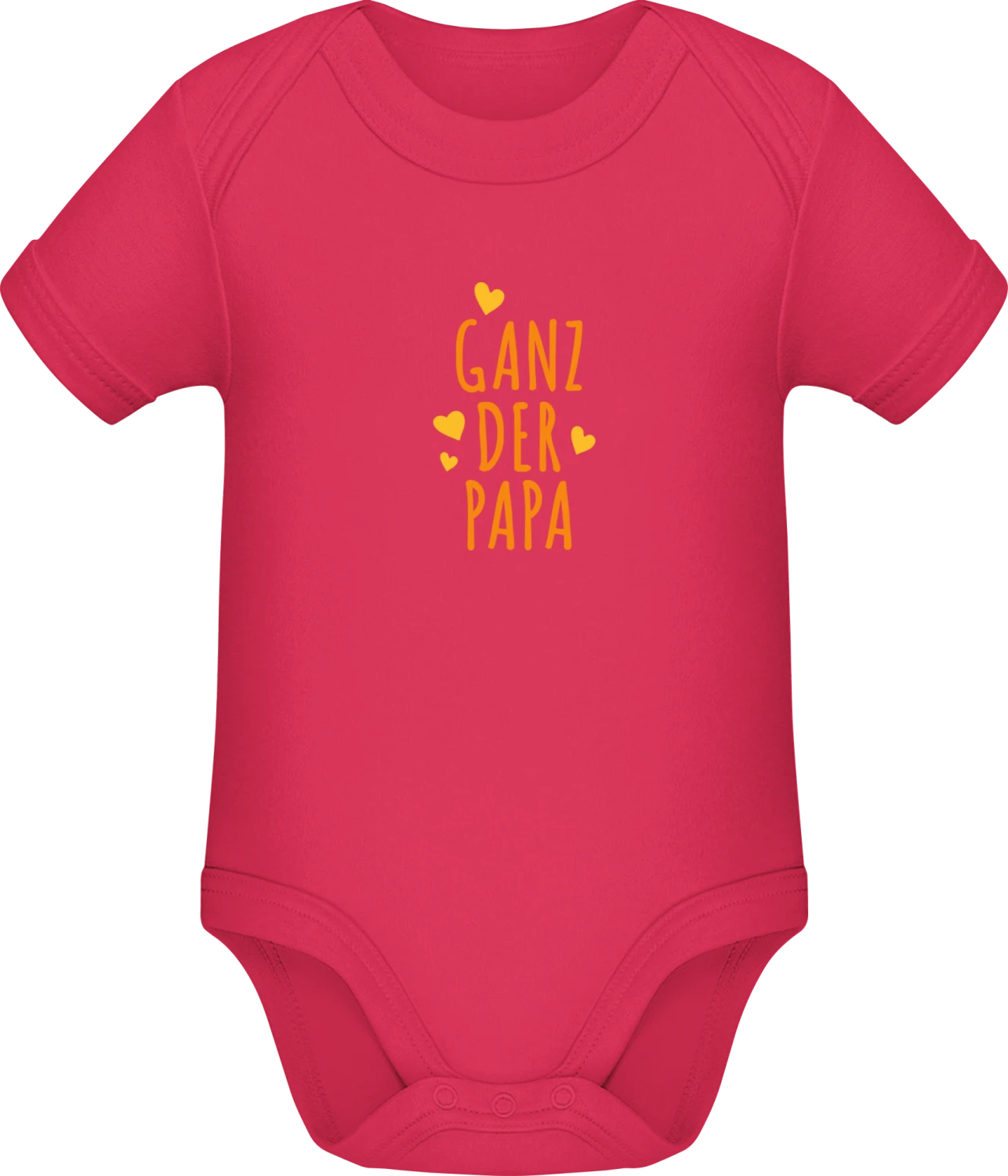 Ganz der Papa Logo - Sorbet Sonar SSL organic babybodsuit - Front