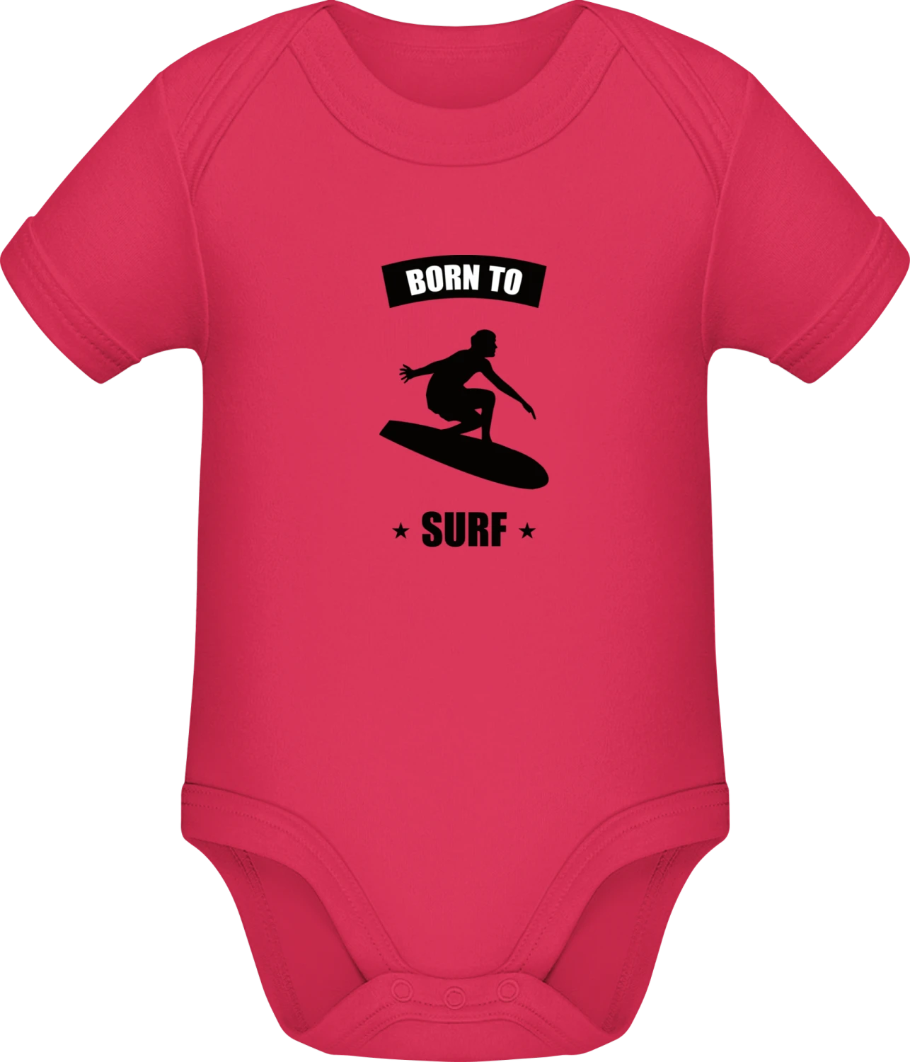 Born To Surf - Sorbet Sonar SSL organic babybodsuit - Front