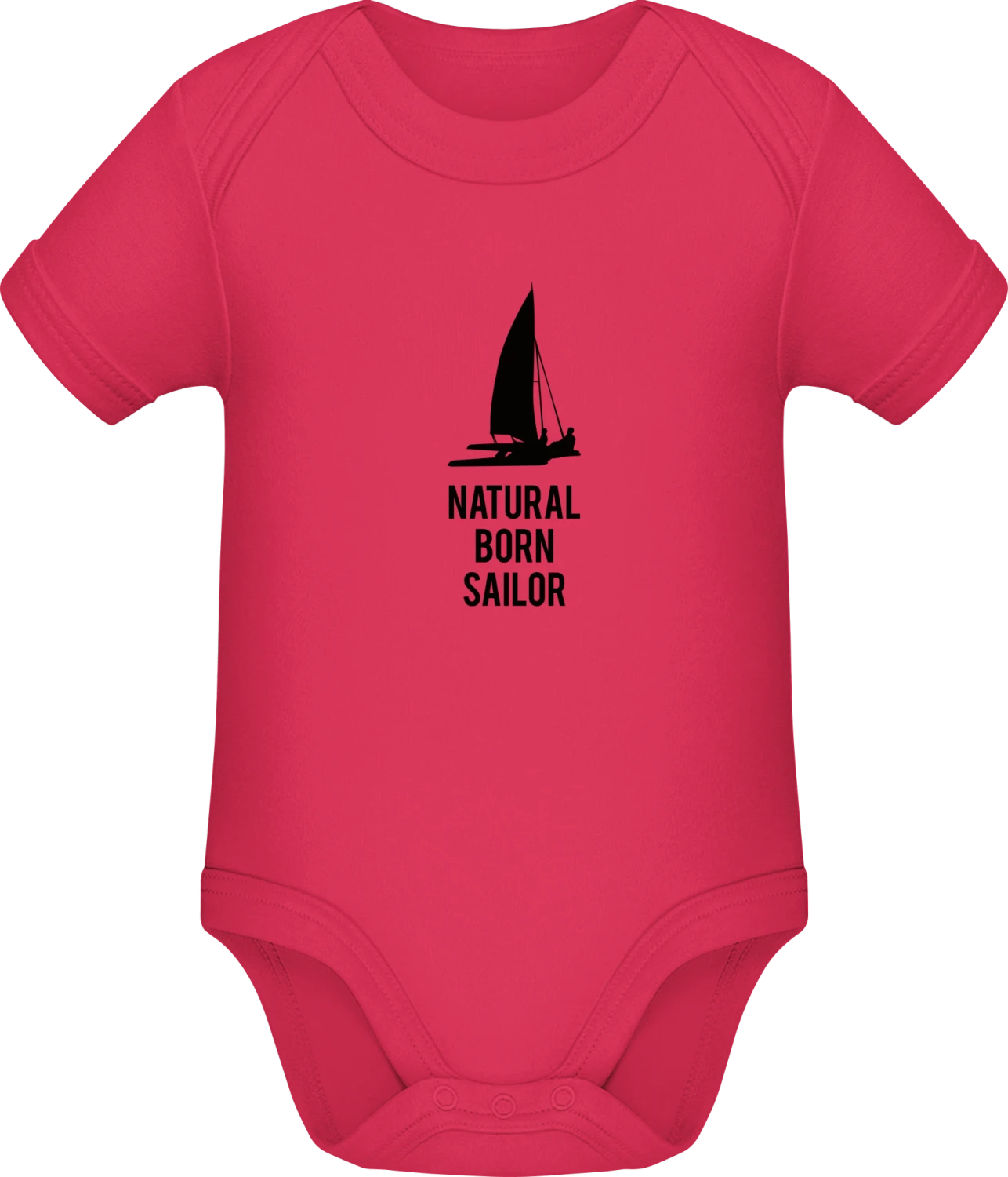 Natural Born Catamaran Sailor - Sorbet Sonar SSL organic babybodsuit - Front