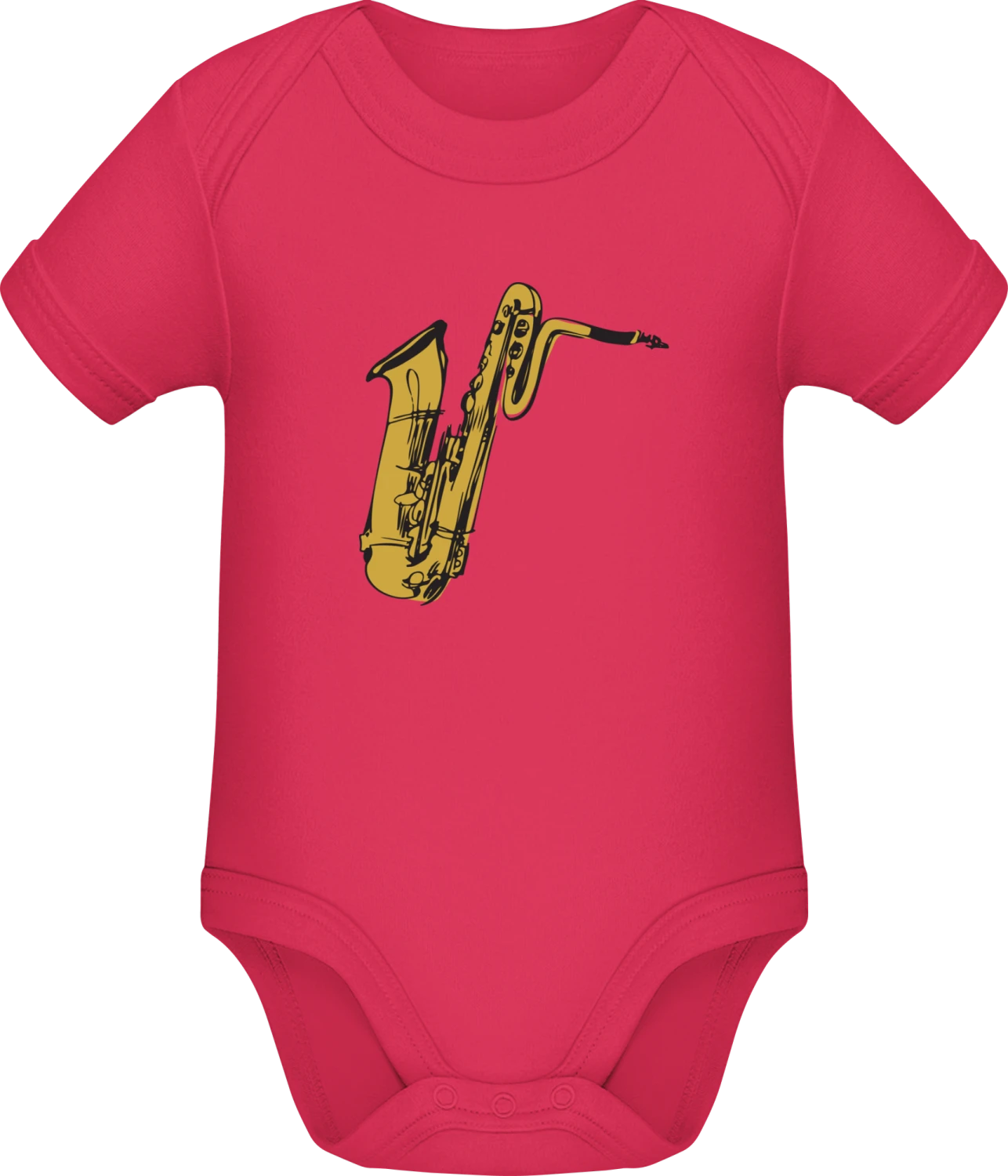 Saxophon - Sorbet Sonar SSL organic babybodsuit - Front