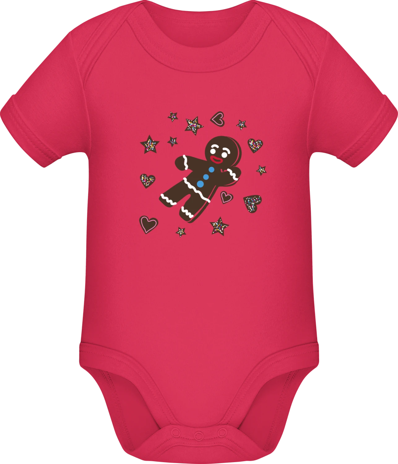 Lebkuchenmann - Sorbet Sonar SSL organic babybodsuit - Front