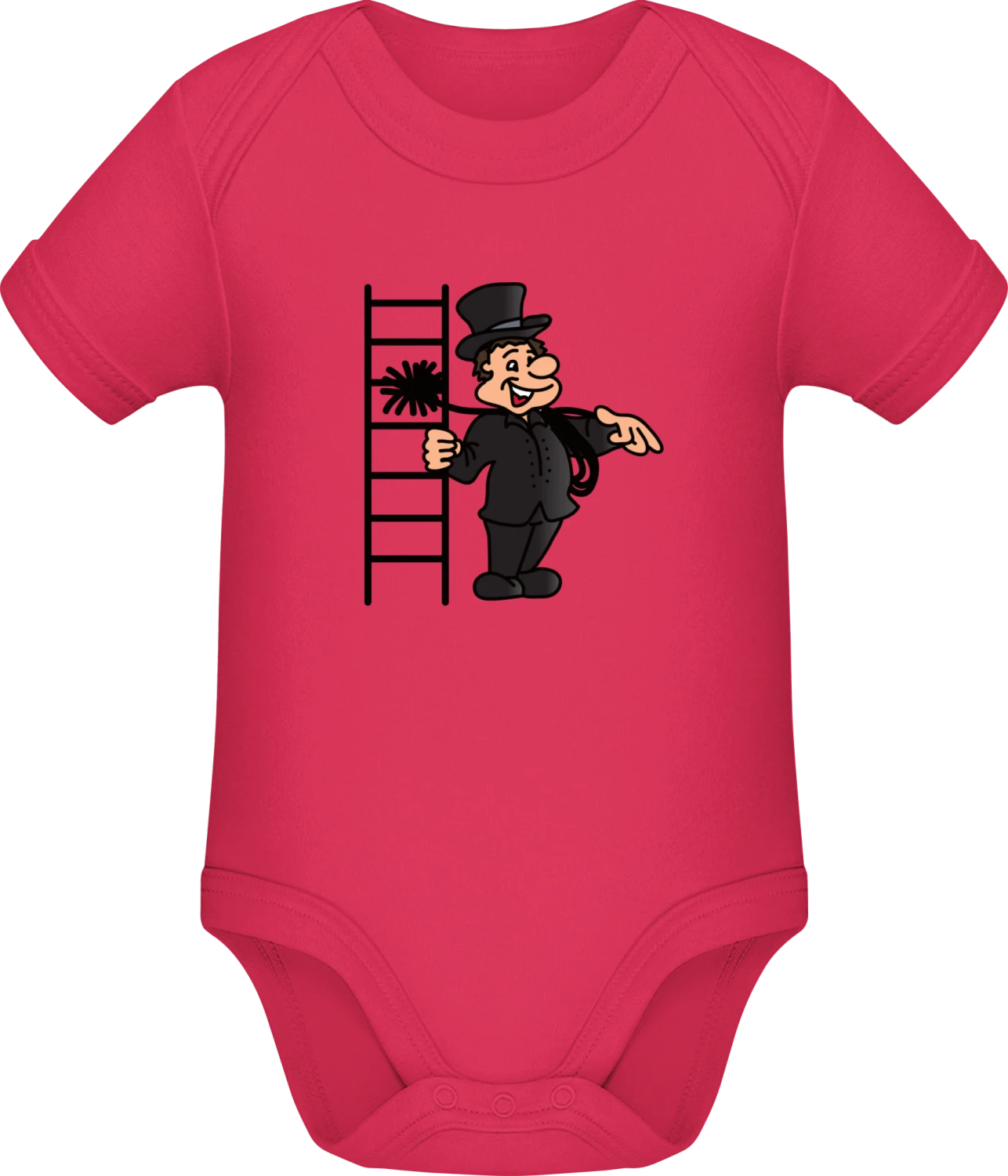 Happy Chimney Sweeper - Sorbet Sonar SSL organic babybodsuit - Front