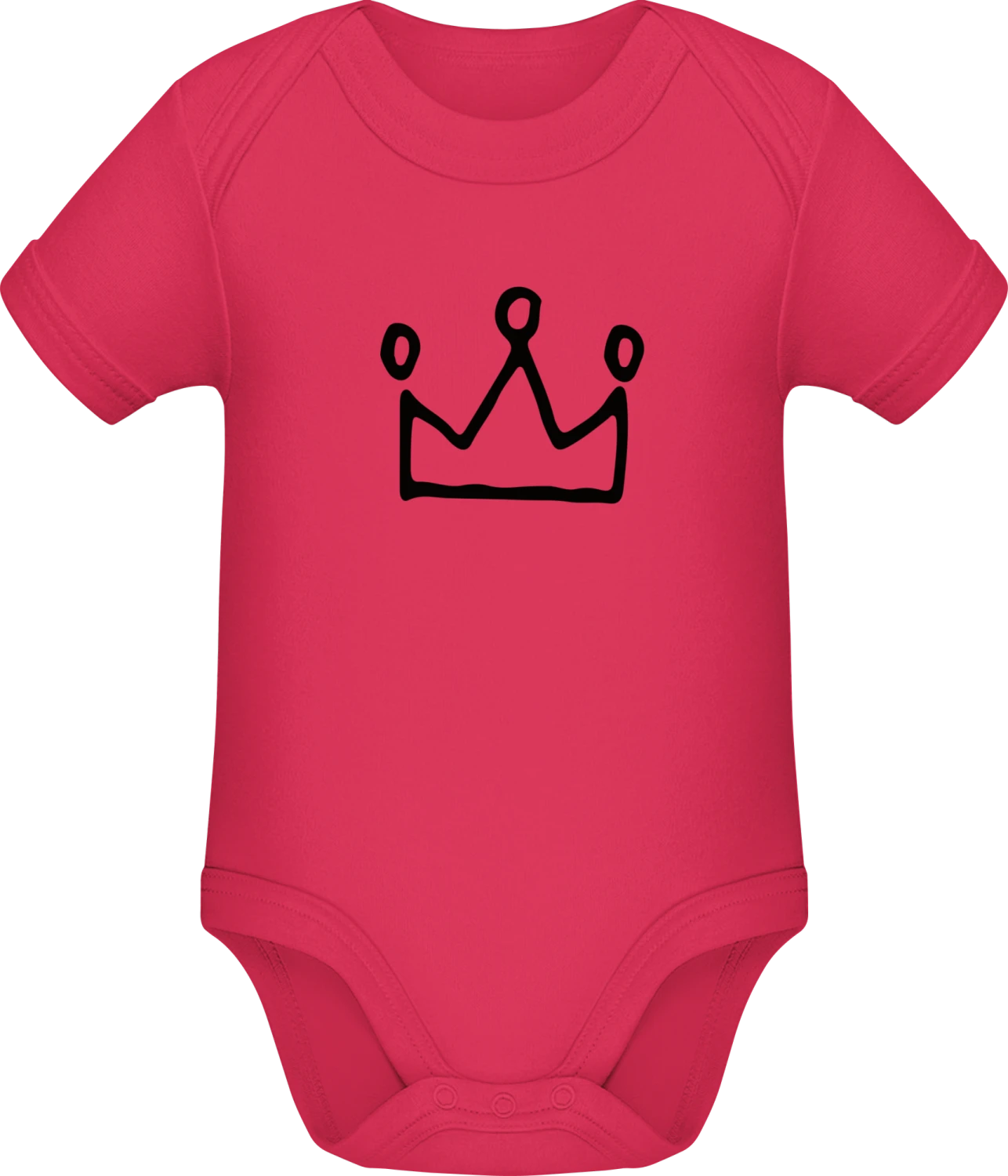 Crown Illustration - Sorbet Sonar SSL organic babybodsuit - Front