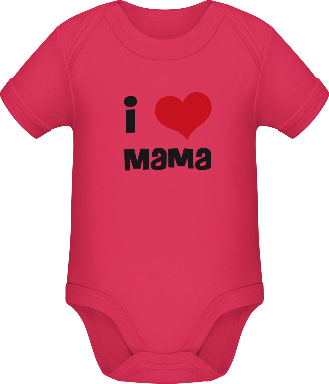 I Love Mama - Sorbet Sonar SSL organic babybodsuit - Front