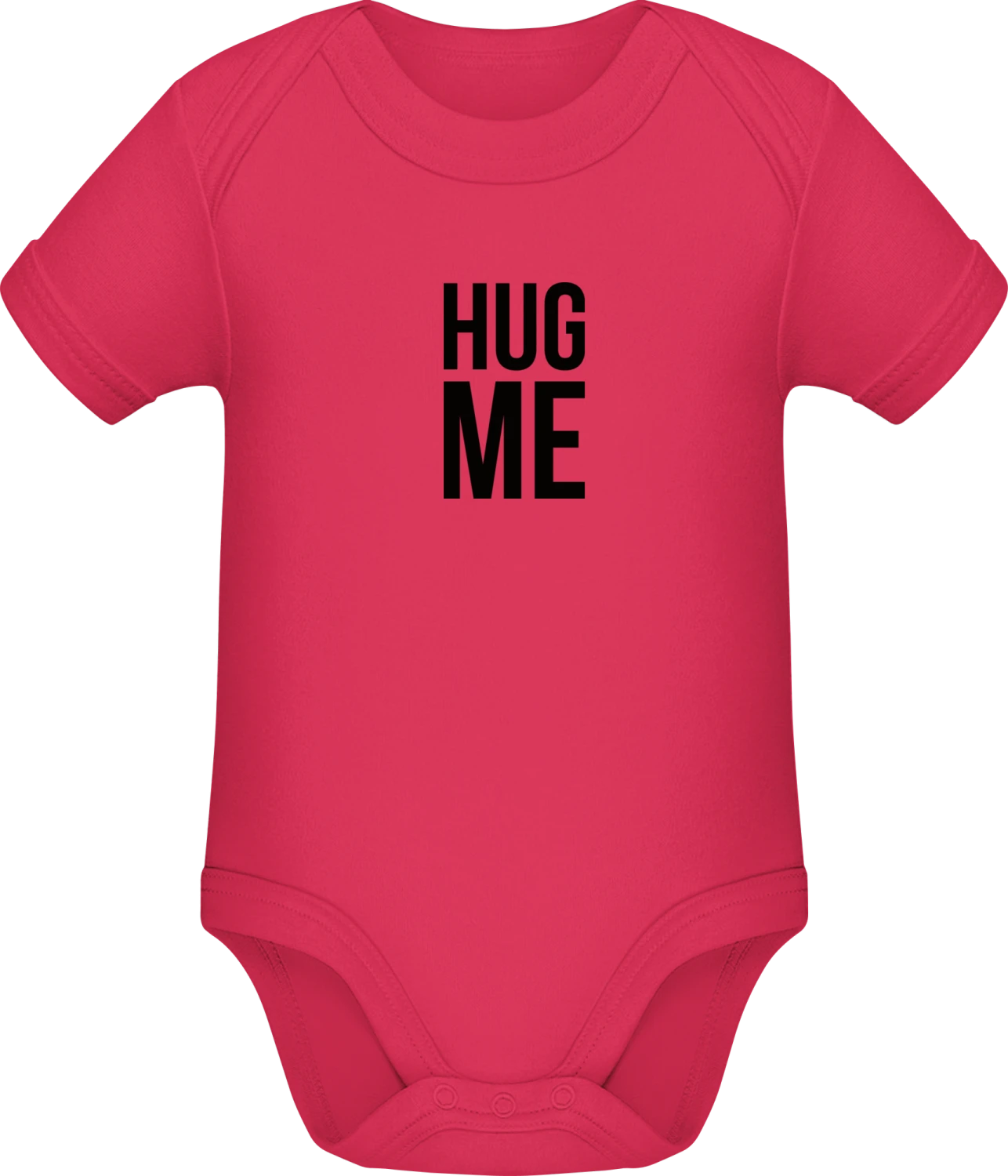 Hug Me Typo - Sorbet Sonar SSL organic babybodsuit - Front