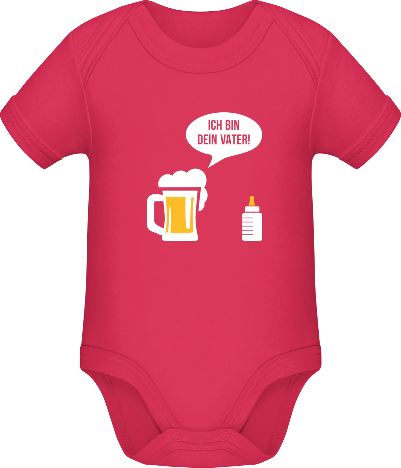 Bier - Ich bin dein Vater - Sorbet Sonar SSL organic babybodsuit - Front