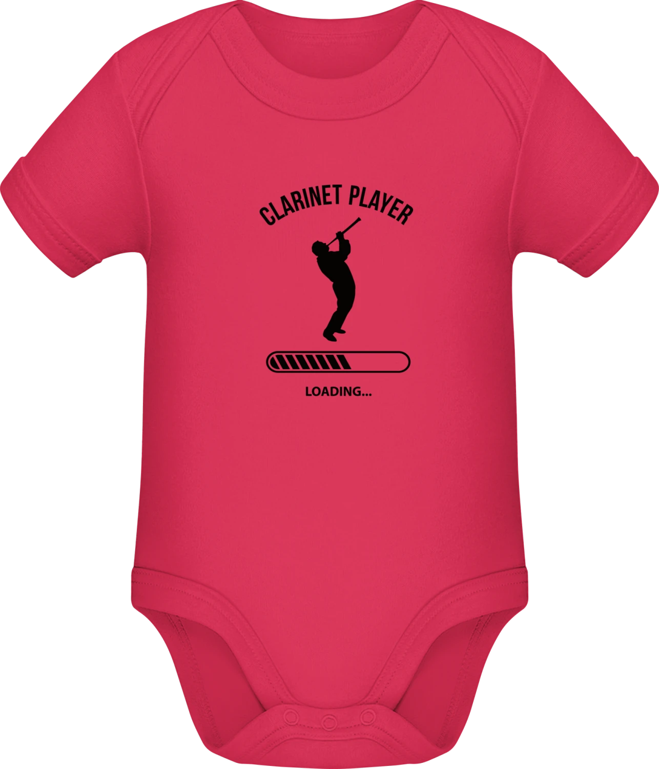 Clarinet Player Loading - Sorbet Sonar SSL organic babybodsuit - Front