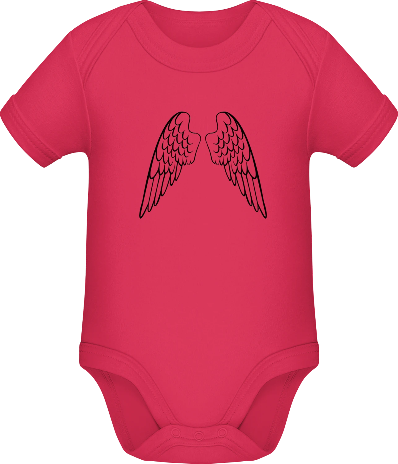 Winged Angel - Sorbet Sonar SSL organic babybodsuit - Front