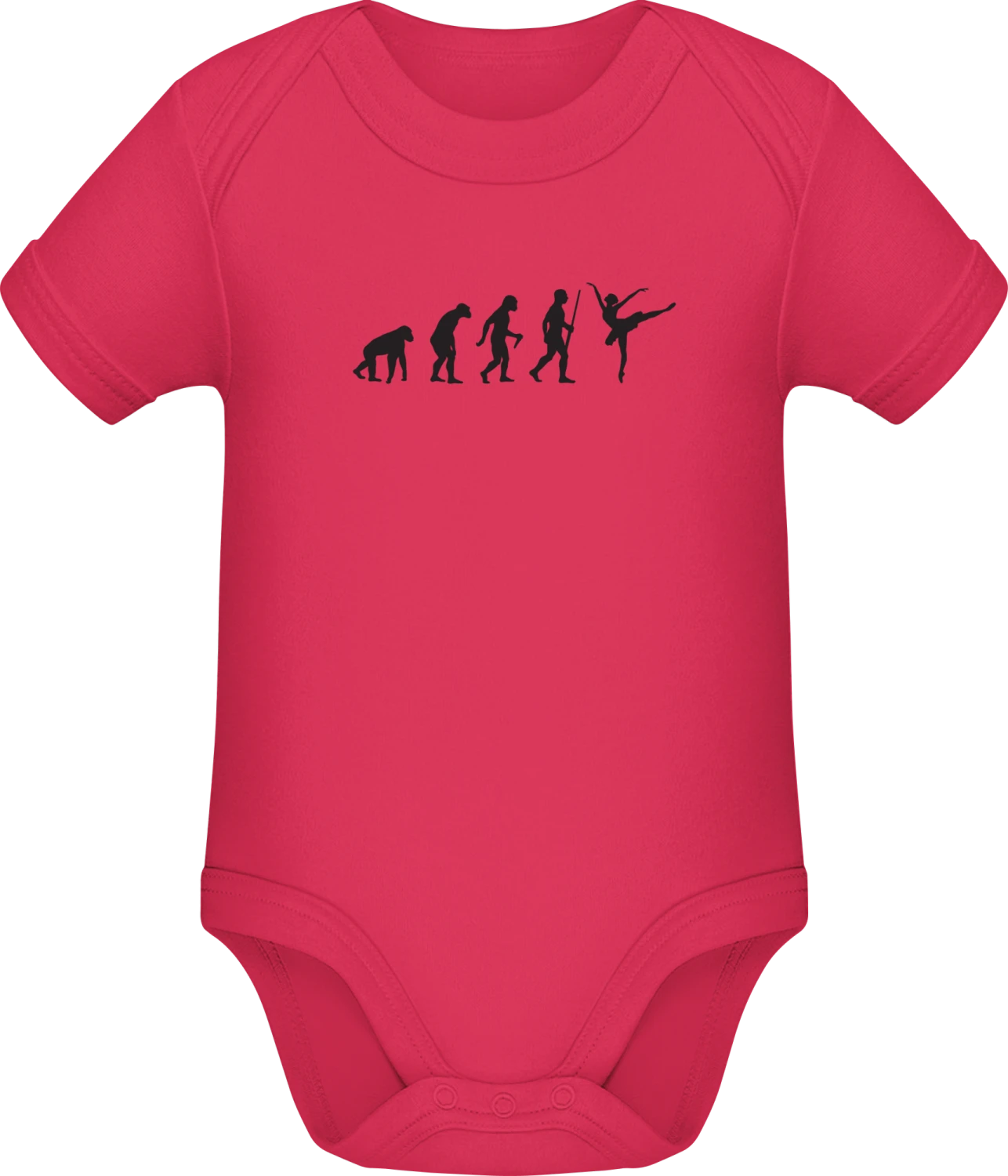 Ballerina Evolution - Sorbet Sonar SSL organic babybodsuit - Front