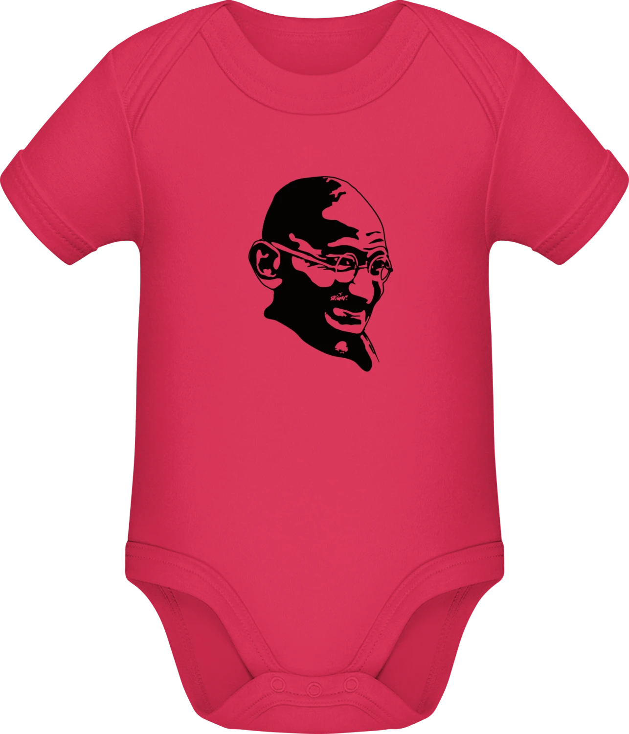 Mahatma Gandhi - Sorbet Sonar SSL organic babybodsuit - Front